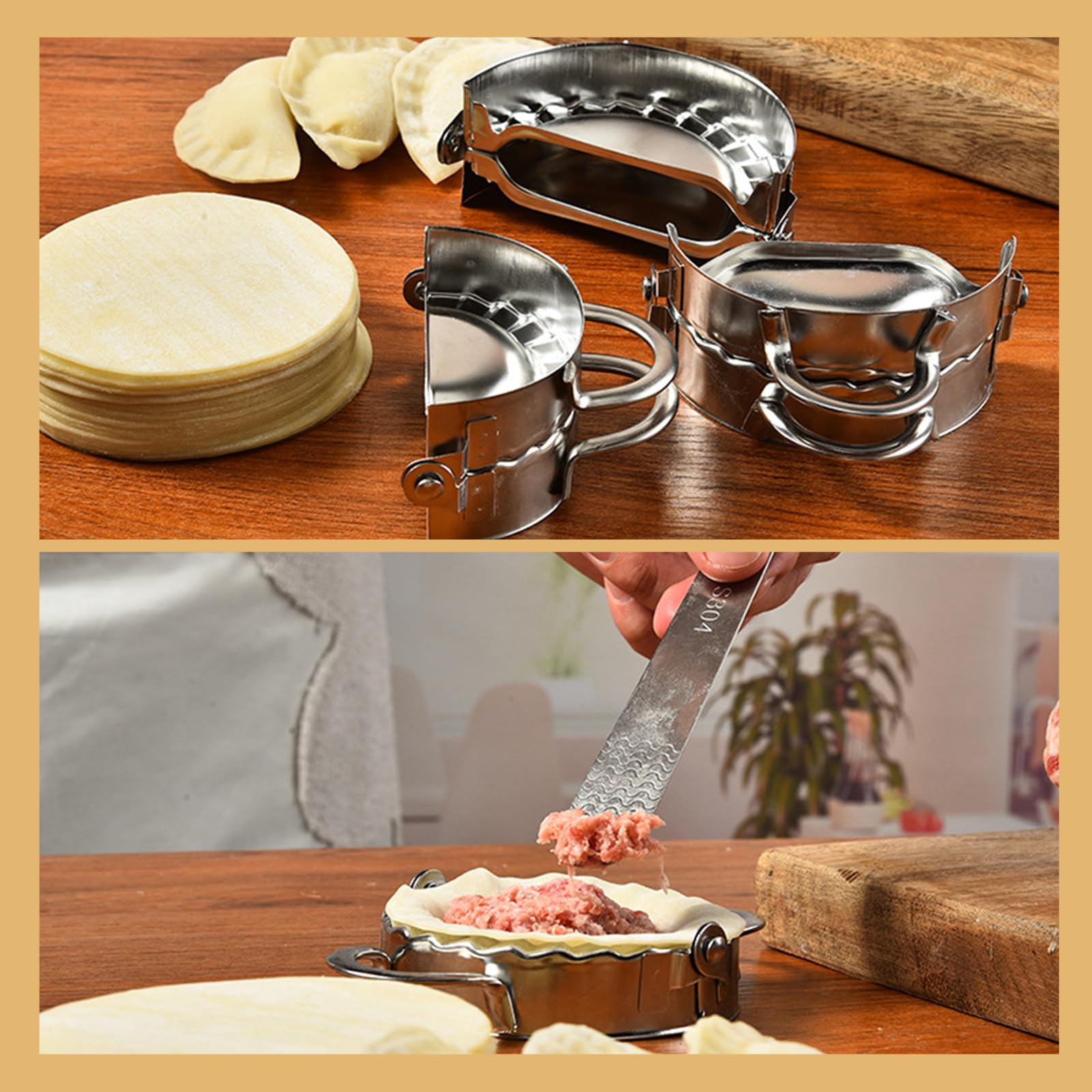 6-teiliges Ravioli-Former-Set Aus Edelstahl – Praktische Ausstecher Für Teigtaschen, Knödel & Dumplings