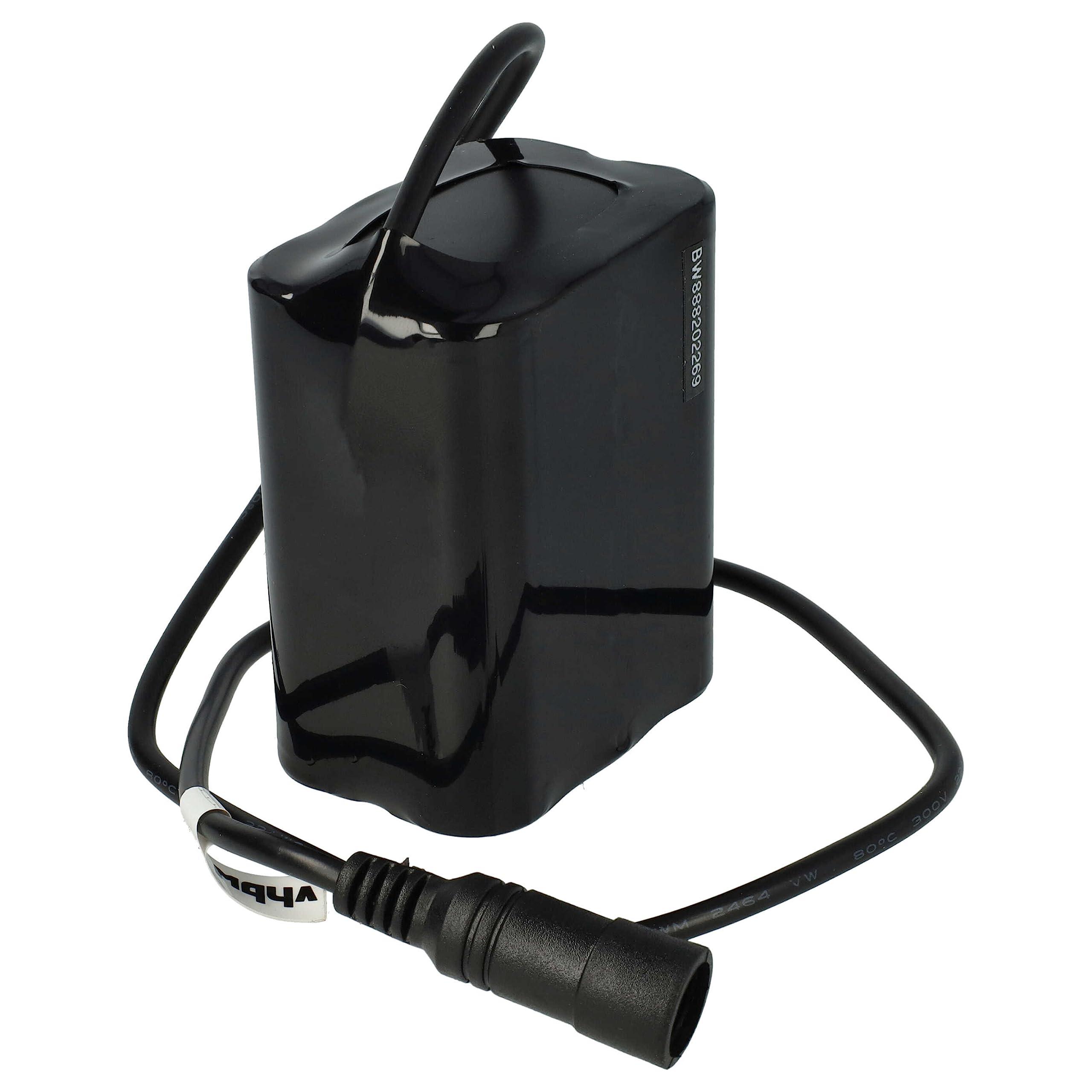 vhbw pacco batteria per faretti per bici (7800mAh, 8,4V, Li-Ion)