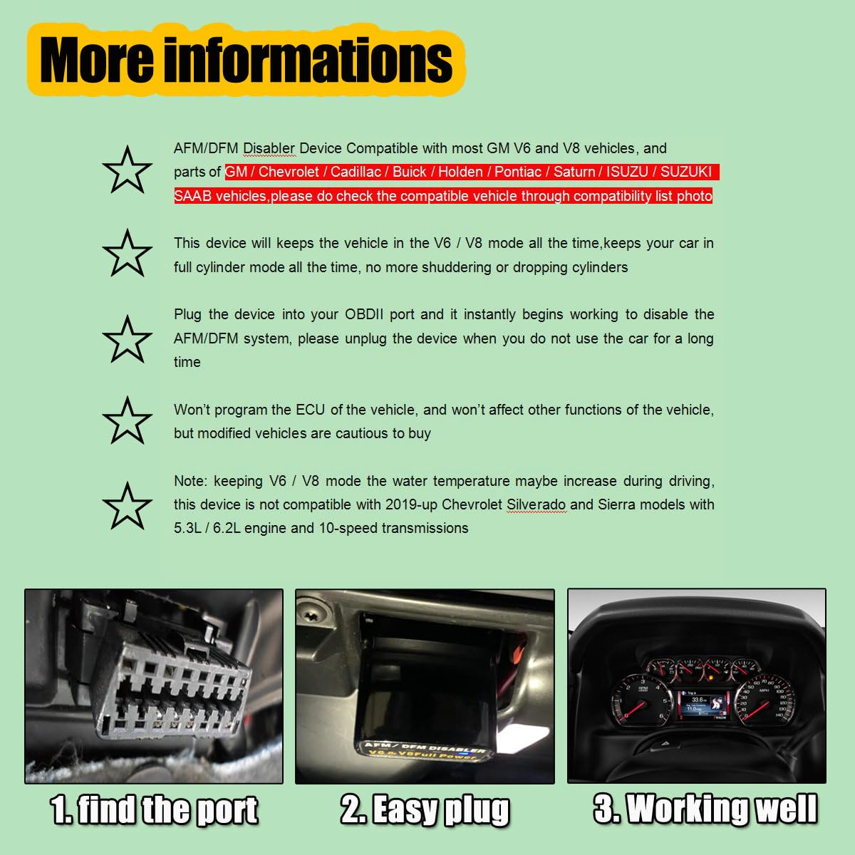 Active Fuel Management Disabler Device Disable Delete AFM, 60 OFF