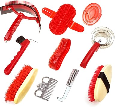 Horse Shedding Grooming Massaging Tool Set Bathing Supply Horse Equipment Tool