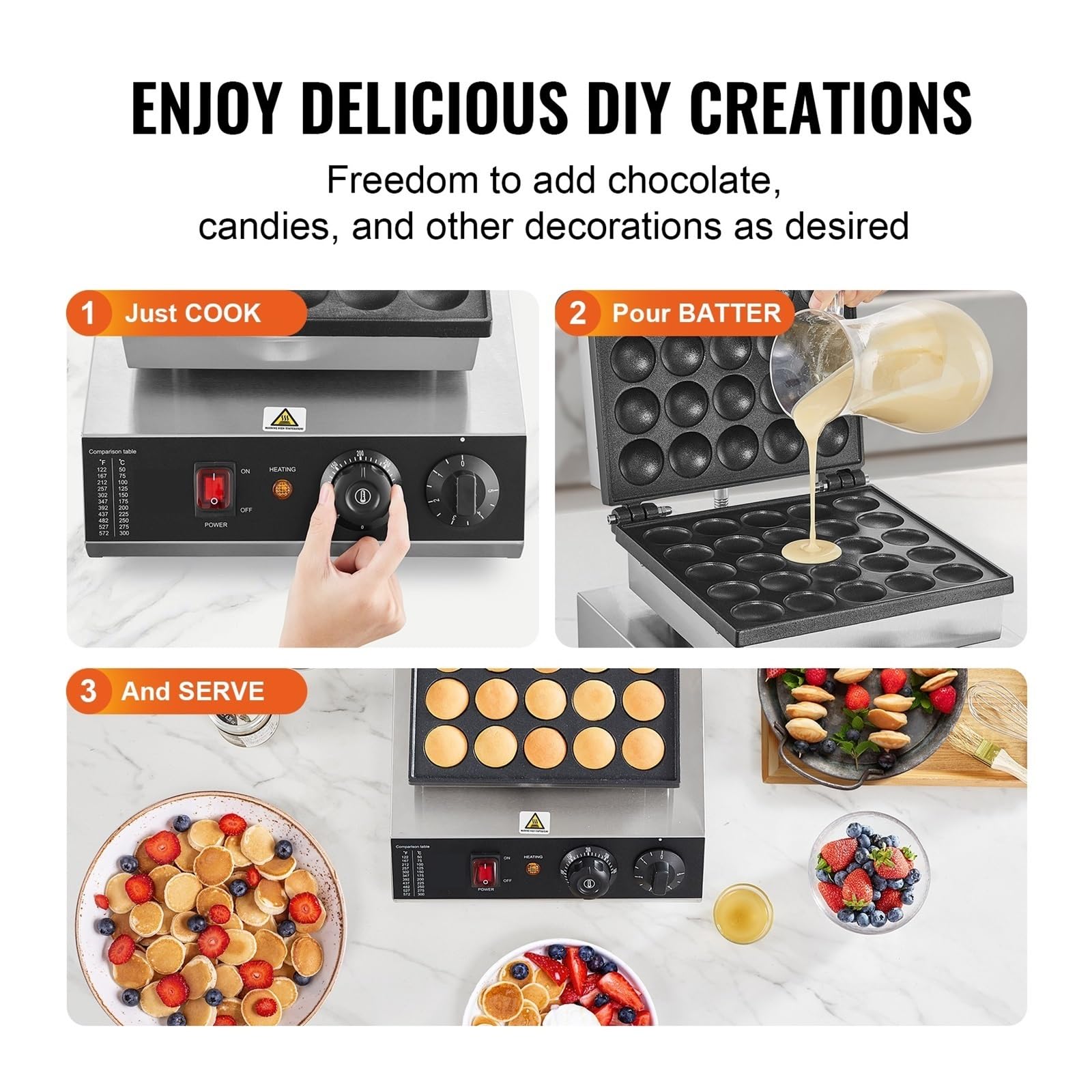 Máquina For Hacer Gofres Eléctrica, 25 Mini Holandesa For Tortitas, Dorayaki, Waffreras, Electrodomésticos De Cocina, Gaufriers For Aperitivos Una Experiencia Culinaria Sencilla Fluida