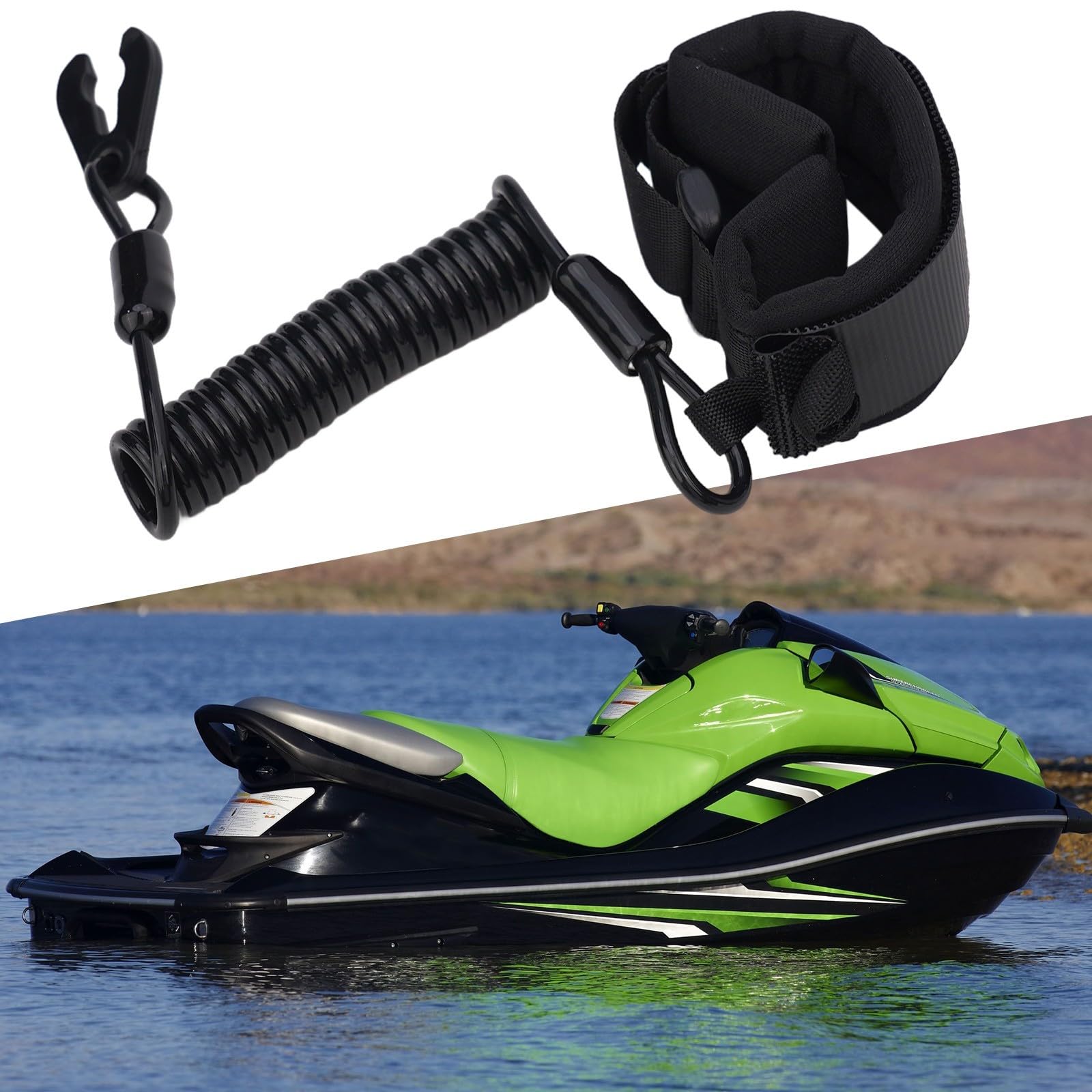 Cordino galleggiante di alta qualità per moto d'acqua JT900 JT1100 con robusto cavo in PU e fibbia protettiva