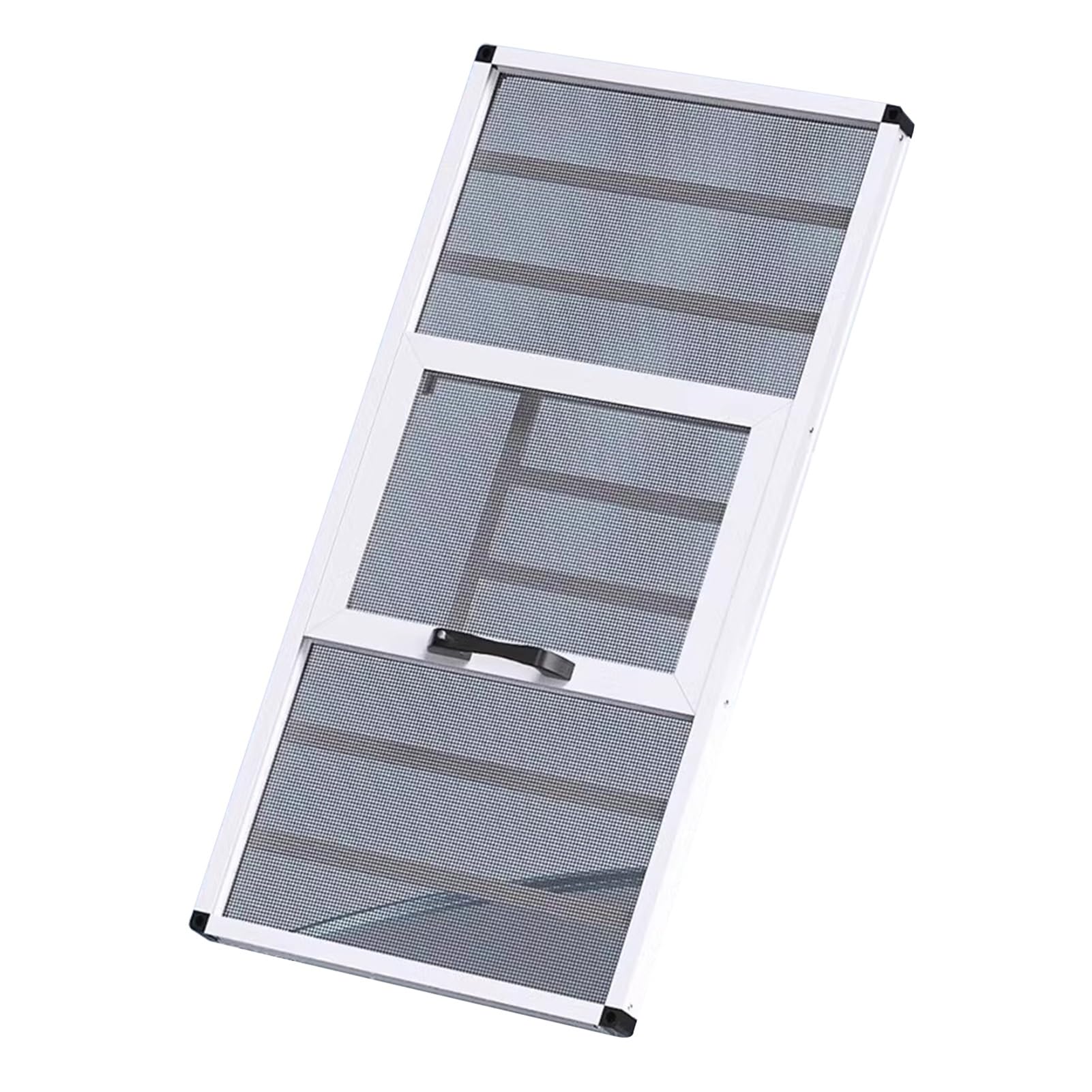 Pantalla protectora de seguridad ajustable para ventanas, barrera de malla segura para niños para ventanas del hogar, instalación de polea sin herramientas, blanco, 650 x 900 mm