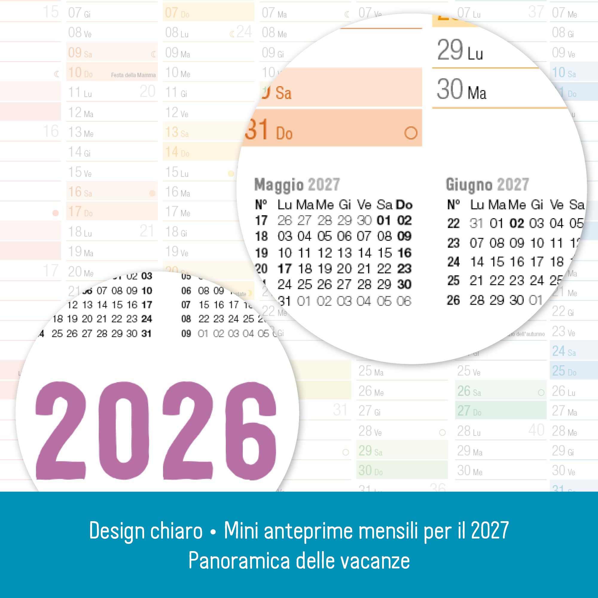 Calendario Da Parete 2026 Con Vigili Del Fuoco - Formato A3, Rilegatura A Spirale, Include Adesivi