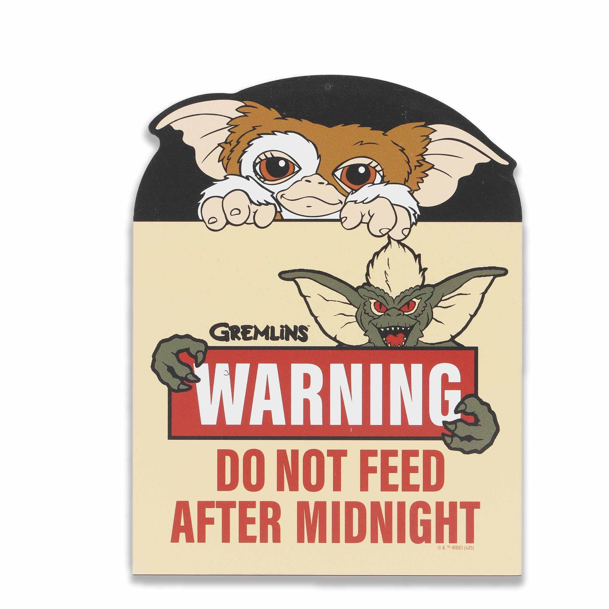 Amazon.com: Gremlins Warning Do Not Feed After Midnight Metal Wall