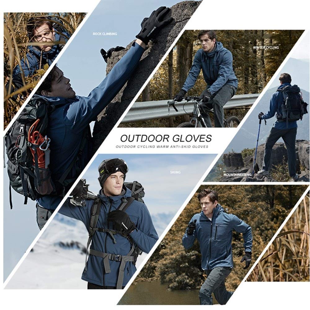 Guantes de Dedos Completos Ciclismo Guantes de Hombres y Mujeres Deportes al Aire Libre Ciclo por conducción Running Senderismo para Actividades al Aire Libre