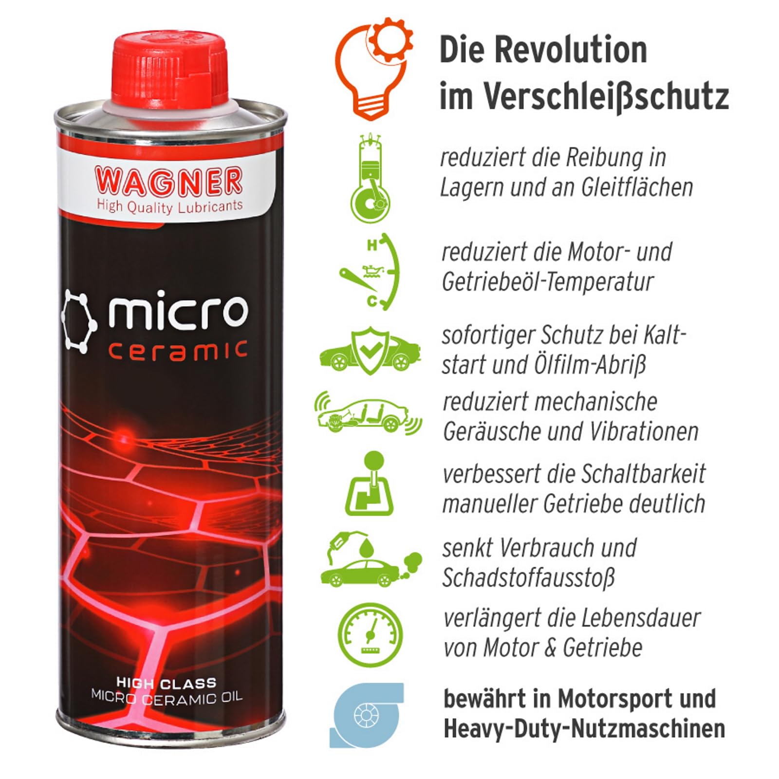 WAGNER Universal Micro-Ceramic Oil Schmierölzusatz : Amazon.de