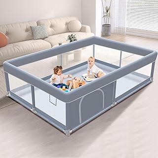 XVISHX 65 x 50 Inch Baby Playpen, Playpen for Babies and Toddlers, Baby Play Pen Playard for Indoor & Outdoor Active Cente...