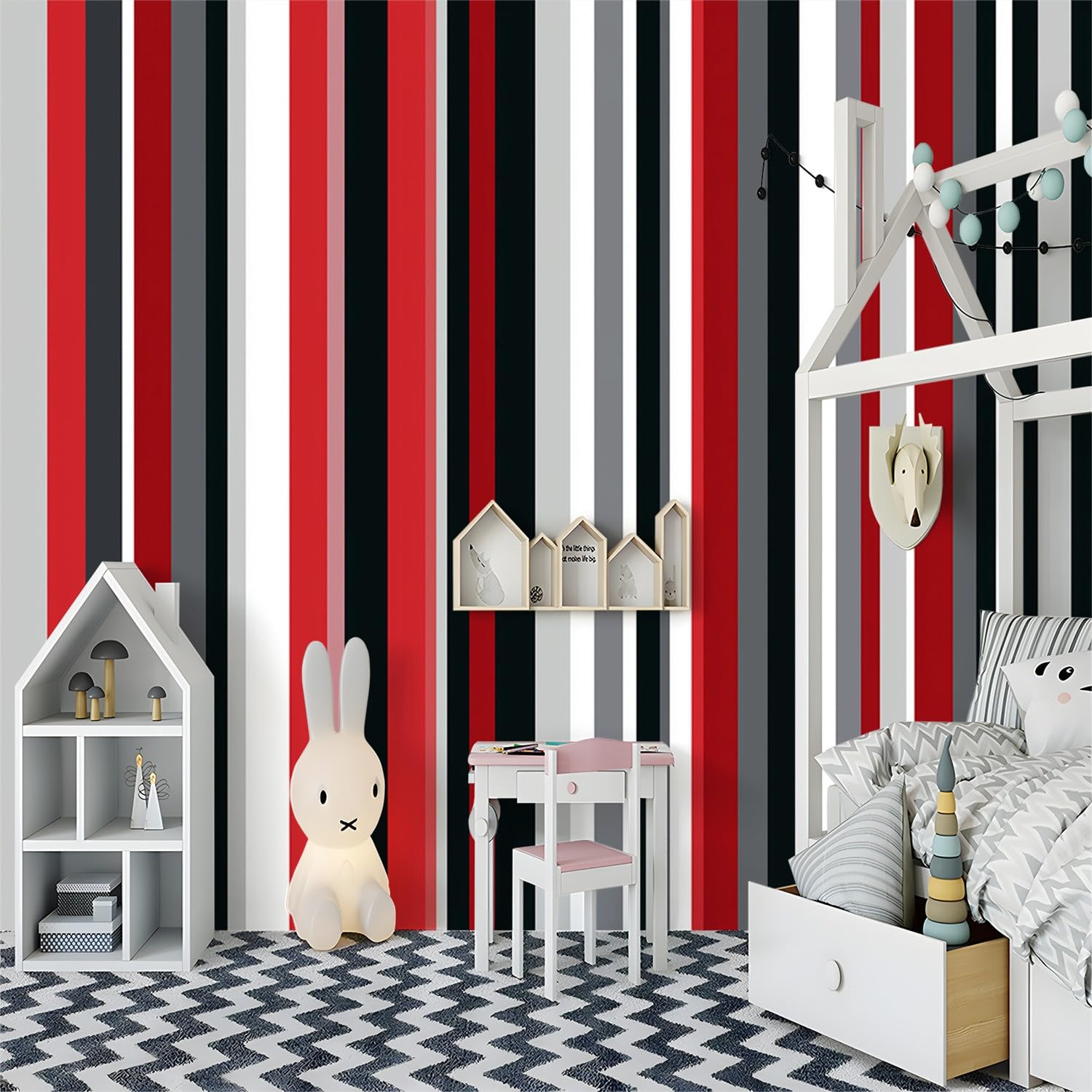 Tapeta z włókniny 350 x 256 cm, tapeta ścienna, proste pionowe paski, fototapeta 3D, dekoracja ścienna, czerwono-szara, dekoracja ścienna, dekoracja ścienna, dekoracja ścienna, salon, sypialnia,