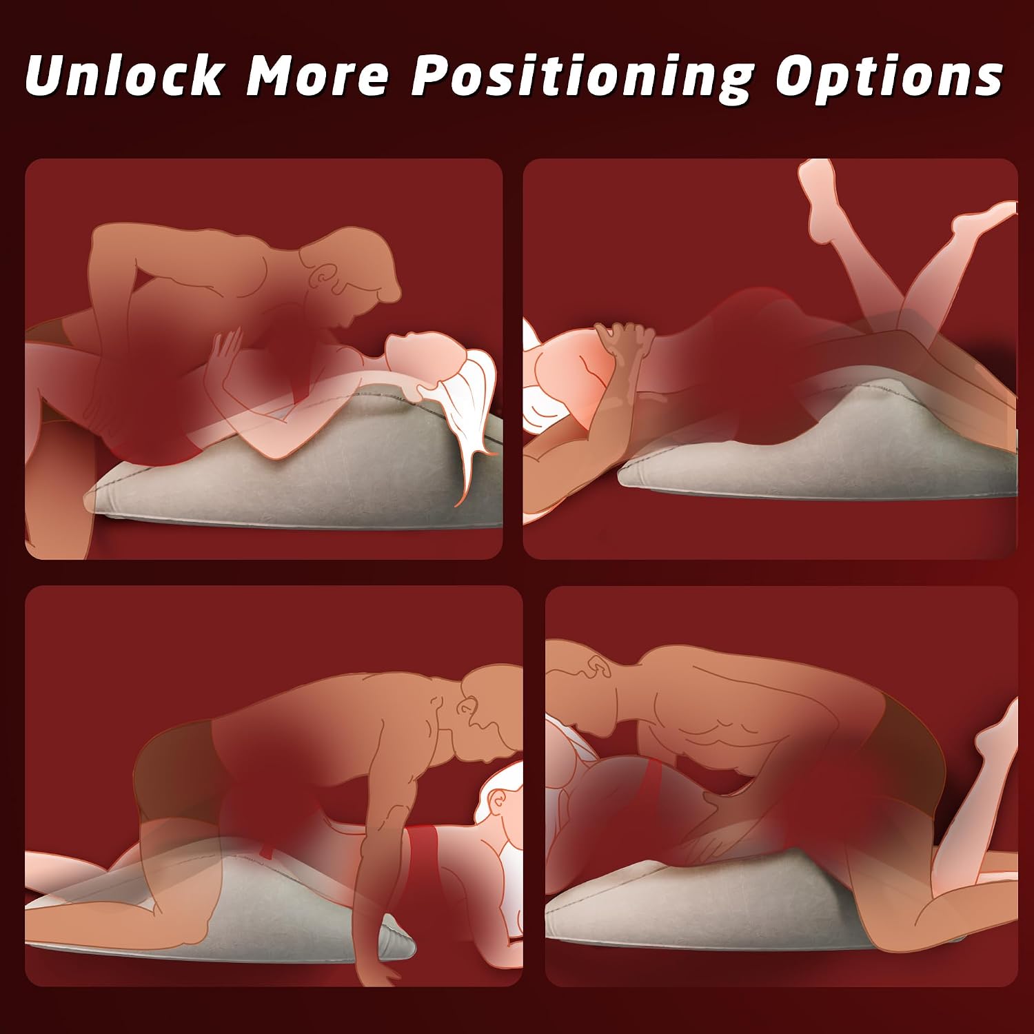 Sex Pillow for Position Support, Triangle Inflatable Cushion Furniture