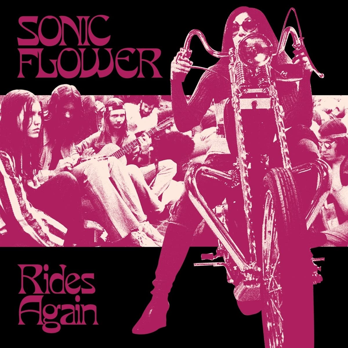 Sonic Flower Rides Again (striped White/black/pink Vinyl) LP New 610371804017