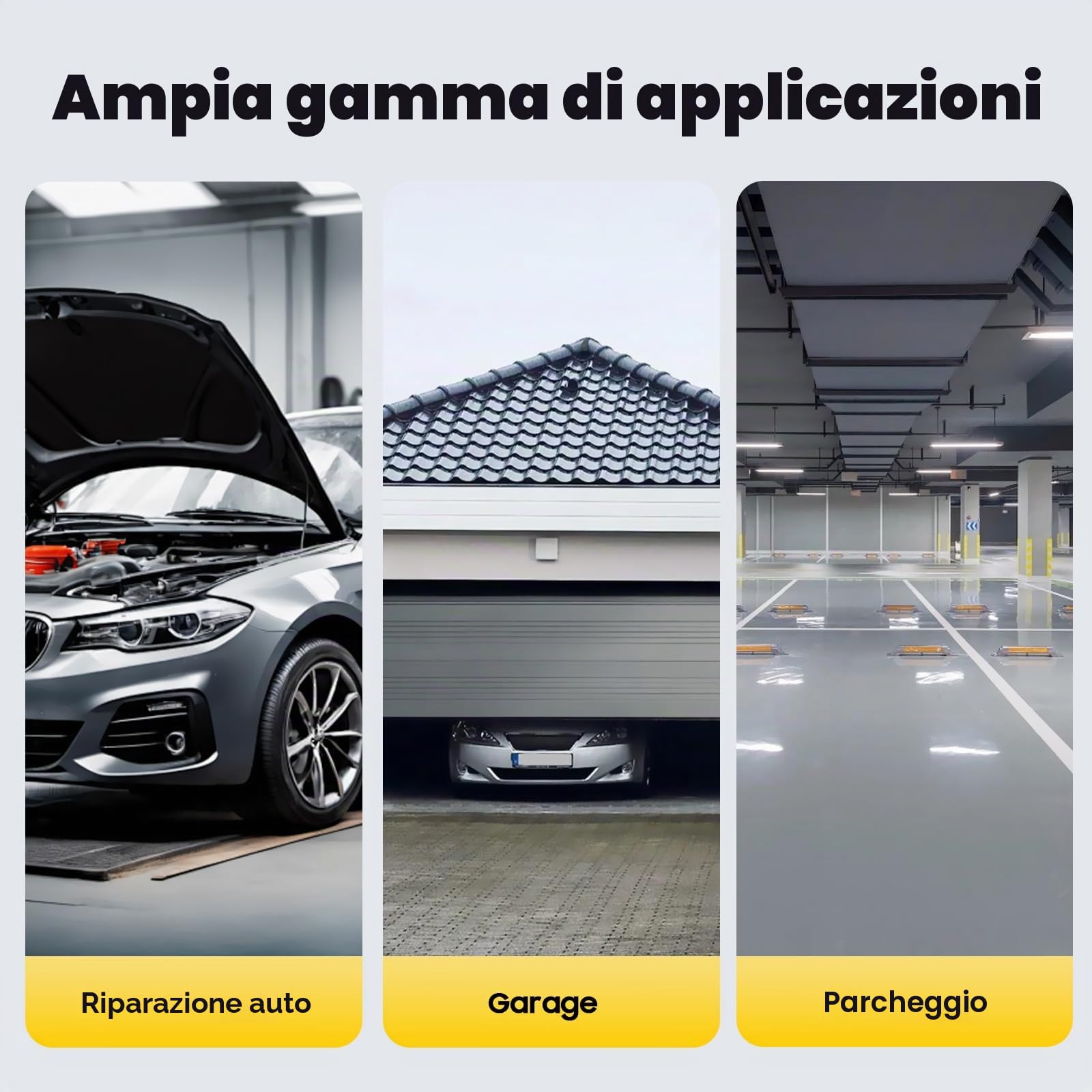Set di 2 Rampe di Carico Pesanti 7T per Auto, Piattaforma, Rampa in Plastica Antiscivolo, Stabilizzazione per SUV Fino a 7257 kg/Coppia