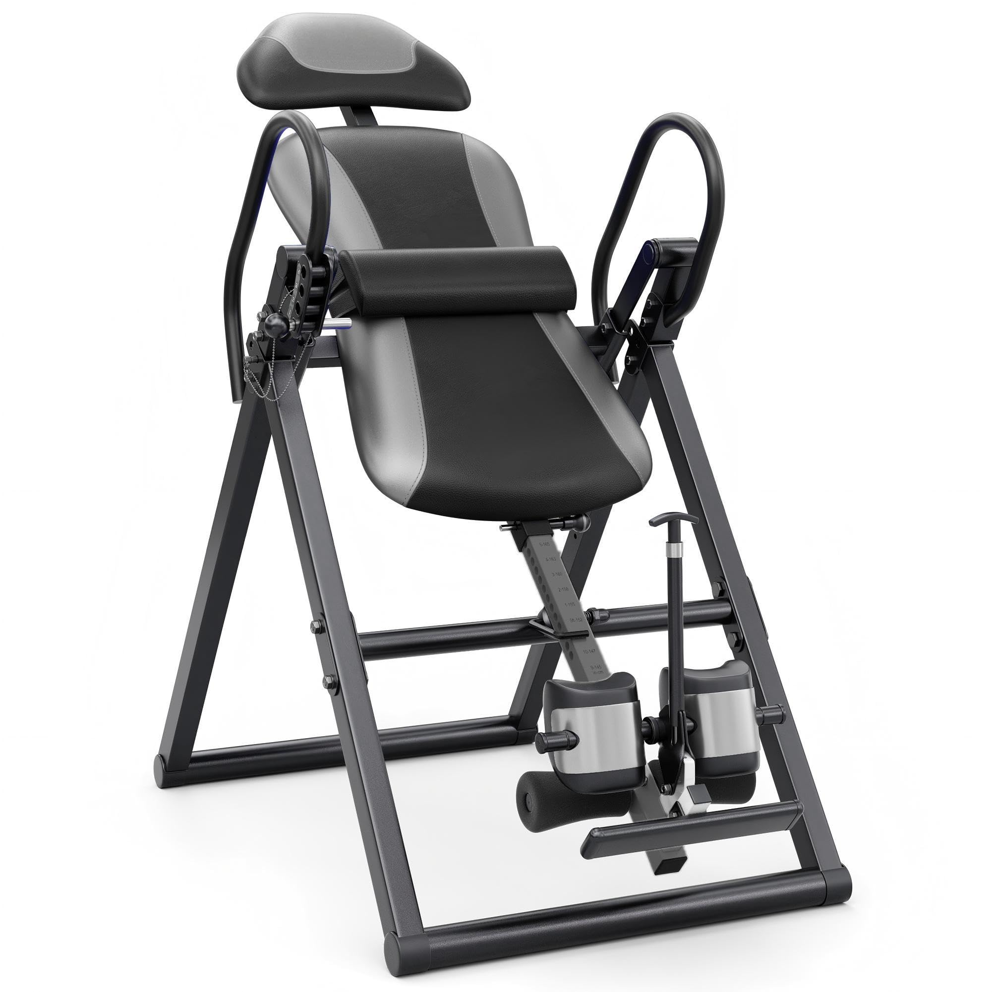 Dripex Inversionsbank, Faltbar, Verstellbar, Schwerkrafttrainer, Inversionsbank mit Kopfstütze Verstellbar Ausrüstung für Heimfitnessstudio für die Schmerzlinderung