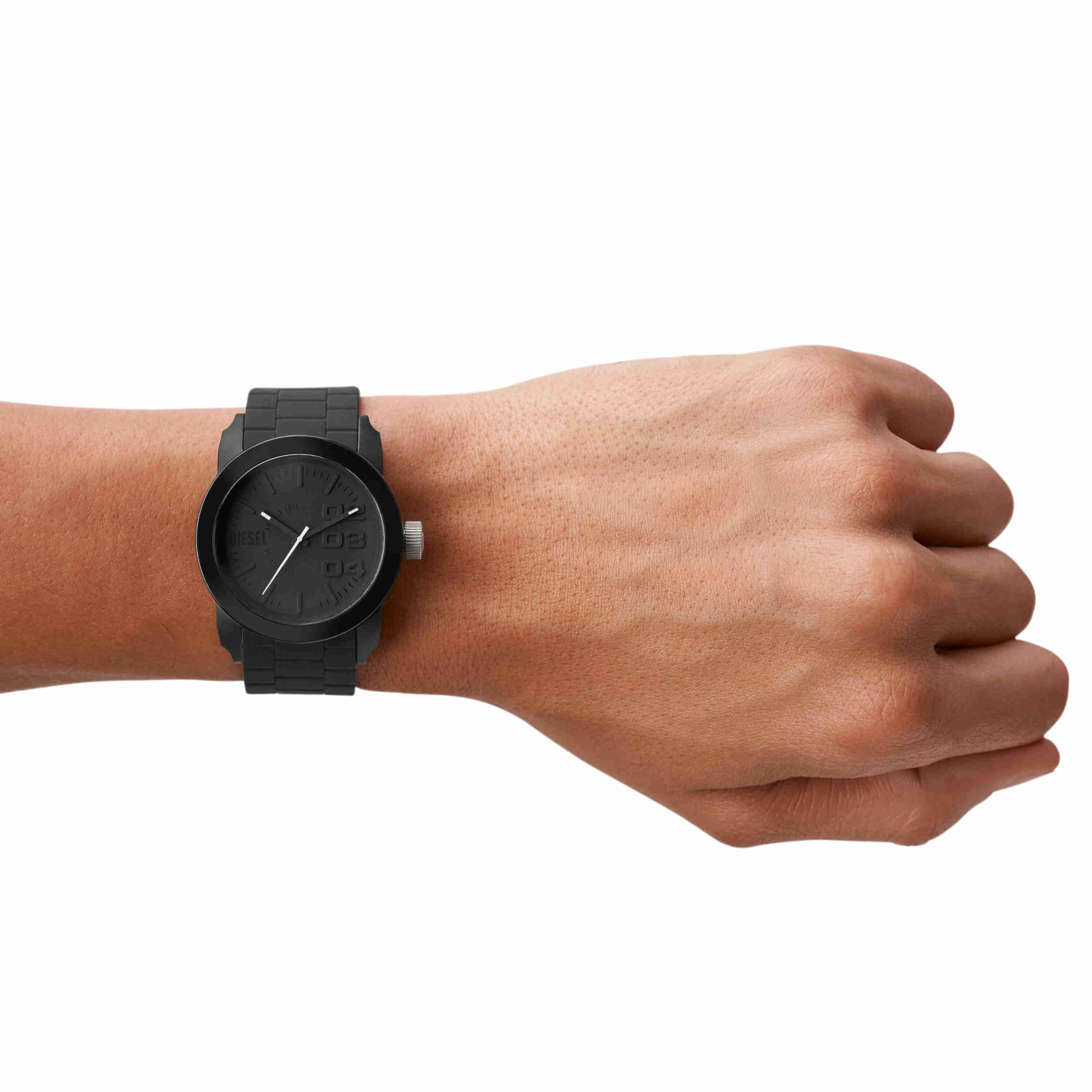Diesel Double Down Uhr für Herren, Quarzwerk mit Silikon-, Edelstahl- oder Lederarmband