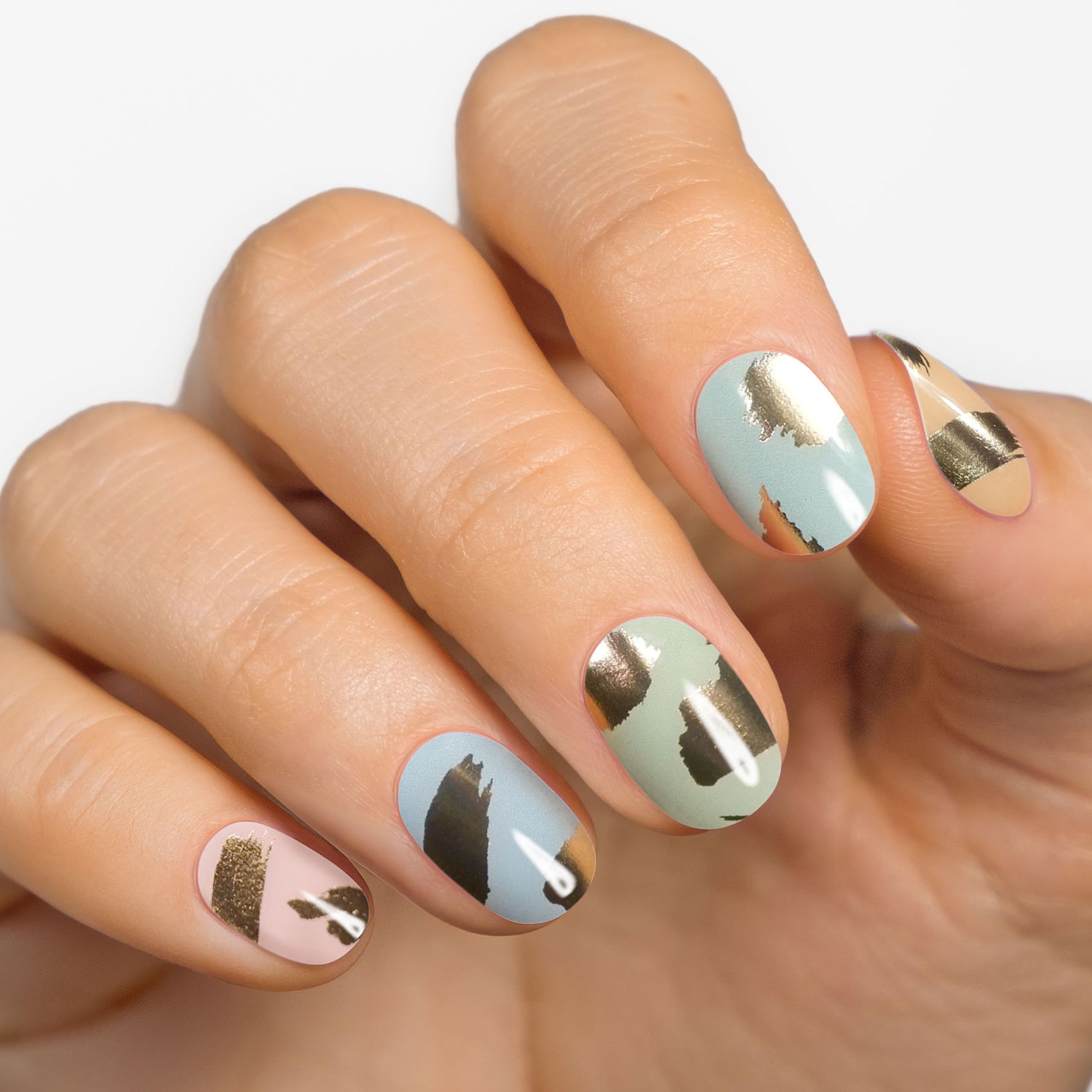 MOYOU LONDON Semi Cured Gel Nail Strips - 20 Pcs. Nail Wraps for Salon-Quality Manicure - Works with Any UV Nail Lamp - Easy to Apply, Trim, & Remove Gel Nail Stickers - Image 2