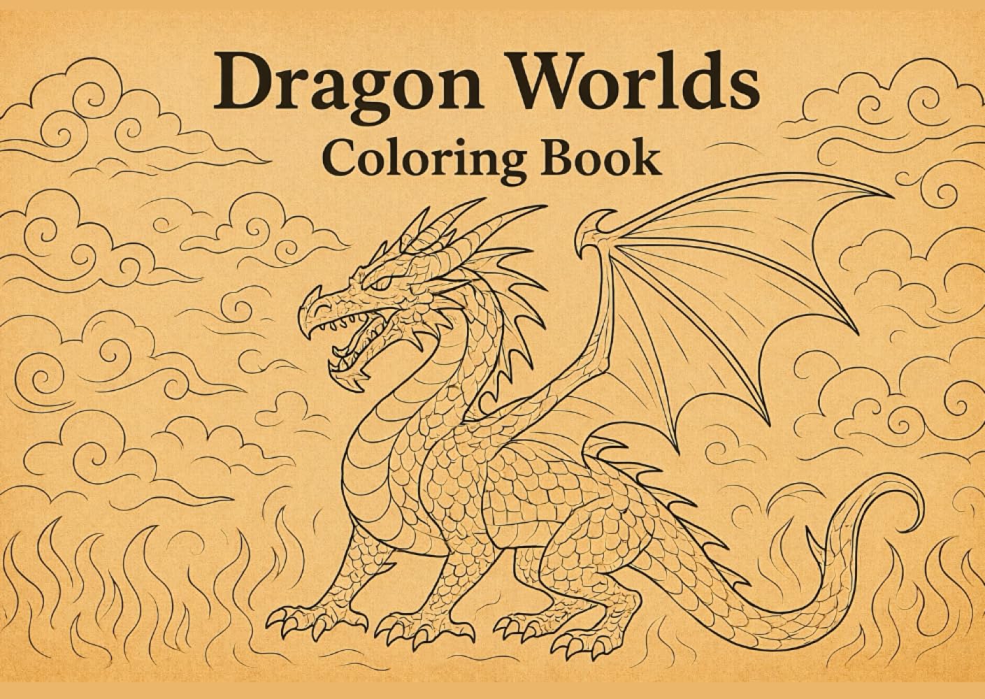Dragon World Coloring Book (Fantasy-Ausmalbücher)