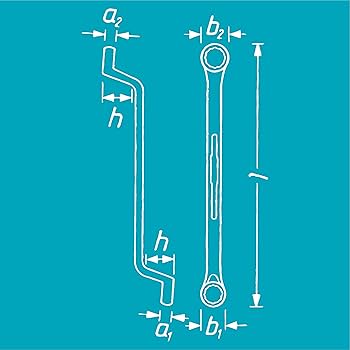 Amazon | HAZET(ハゼット) 両口めがねレンチ 75度ディープ
