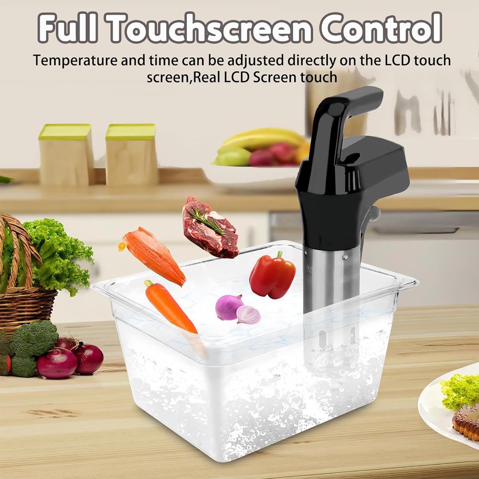 Cuiseur Sous Vide, Kit Sous Vide électrique De 1800 W Avec écran Led