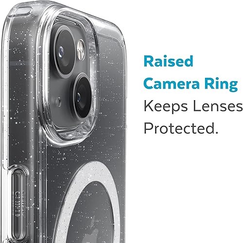 Miniatura 6 de Speck - Funda transparente para iPhone 15 Plus y 14 Plus, delgada, construida para MagSafe, resistente a los arañazos y protección contra caídas,