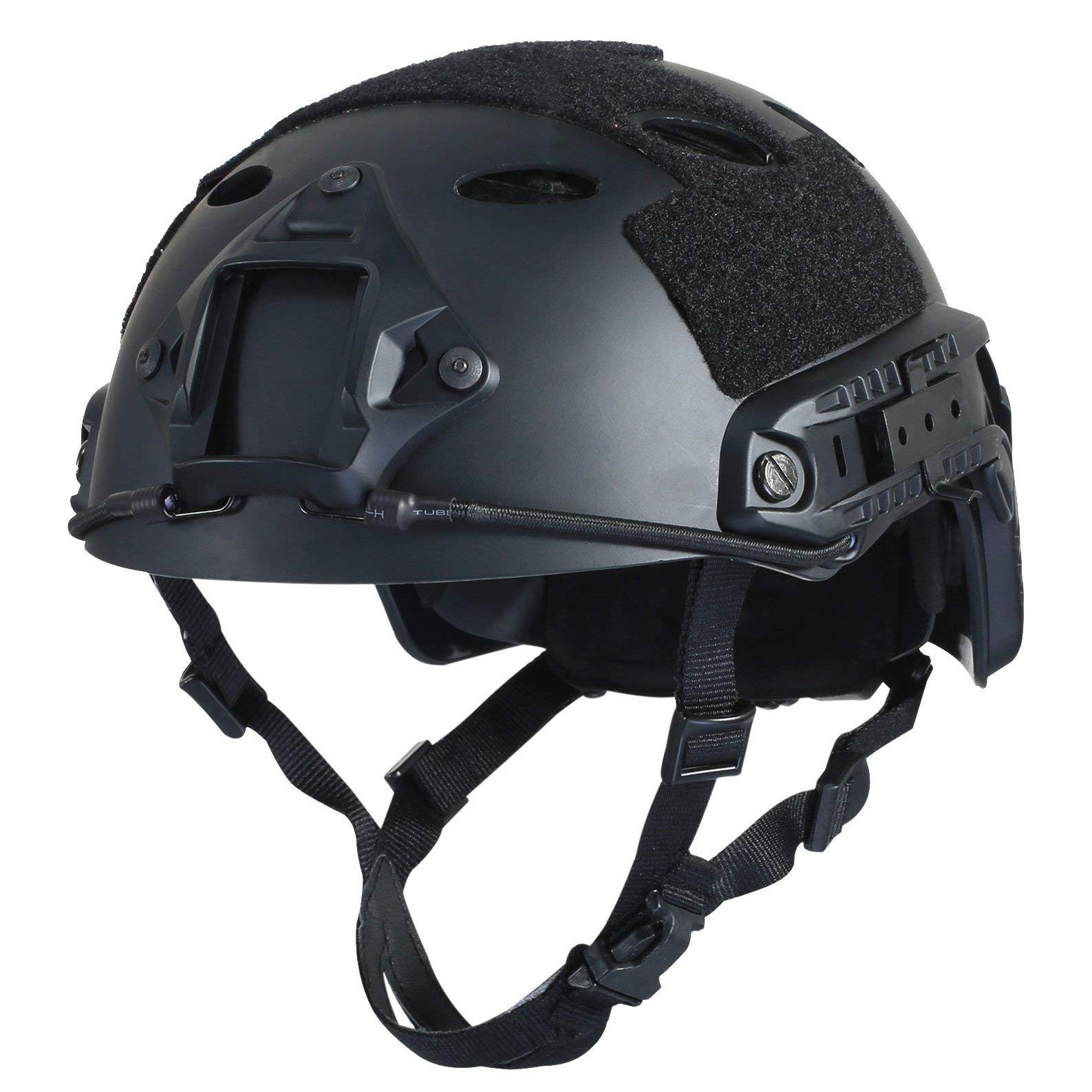 HYOUT Fast Base Jump Helmet PJ Style Airsoft Tactical Adjustable Helmets U.S Military Tactical Helmet for Paintball Outdoor Sports Hunting Shooting