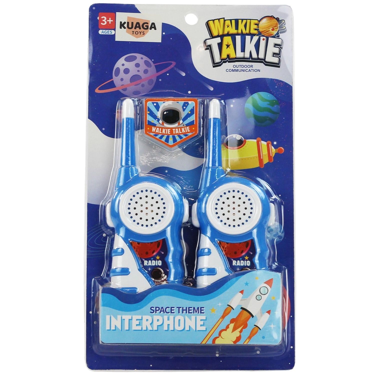 Kuaga Walkie Talkie for Kids - Talking Toy, Kids Walkie Talkies, More Safety + More Privacy, Childrens Space Toys, Eletronic Games, Stem Space Gifts for 3+ Year olds Boys and Girls