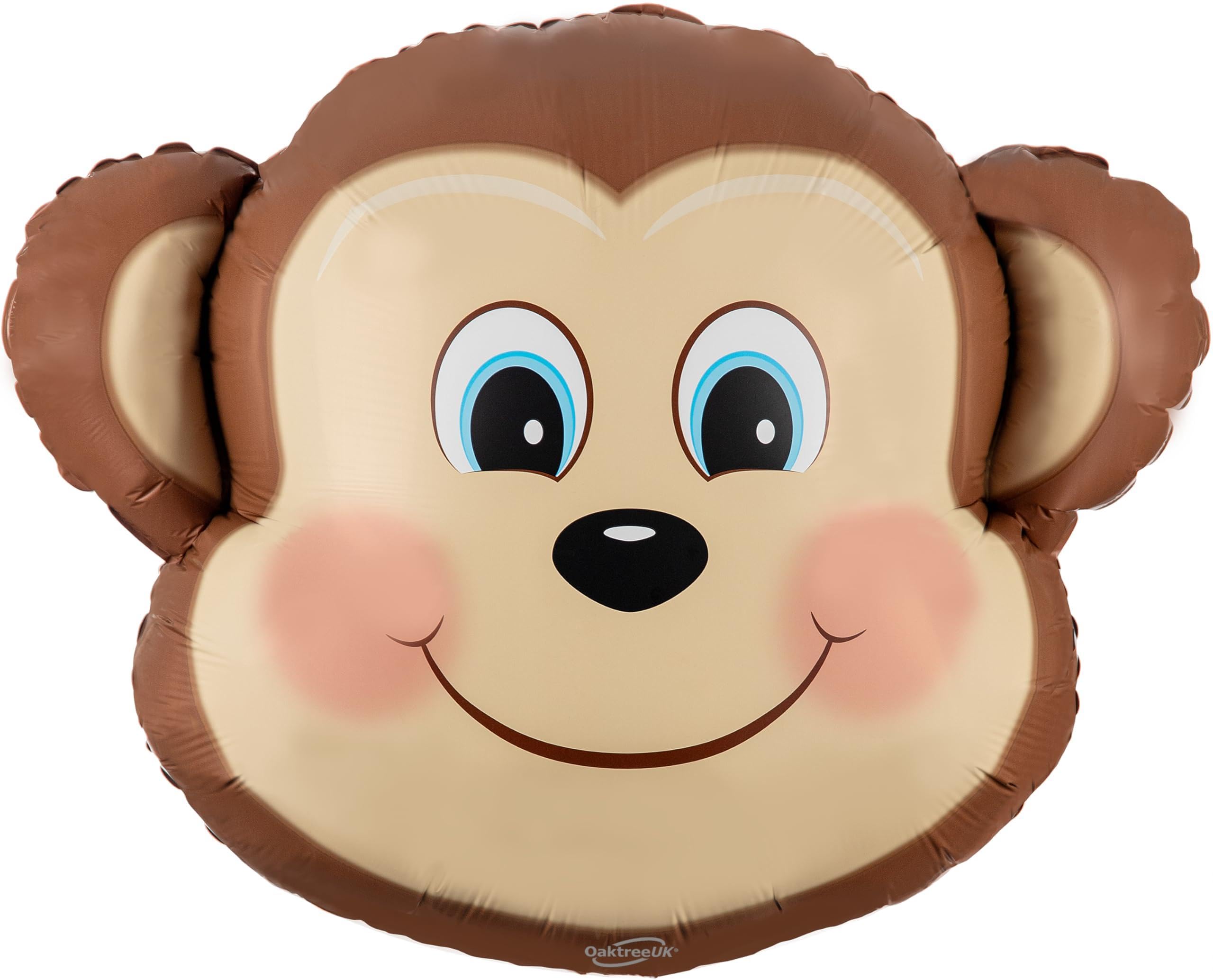 Oaktree Shape 19" Cute Monkey Metallic Packaged