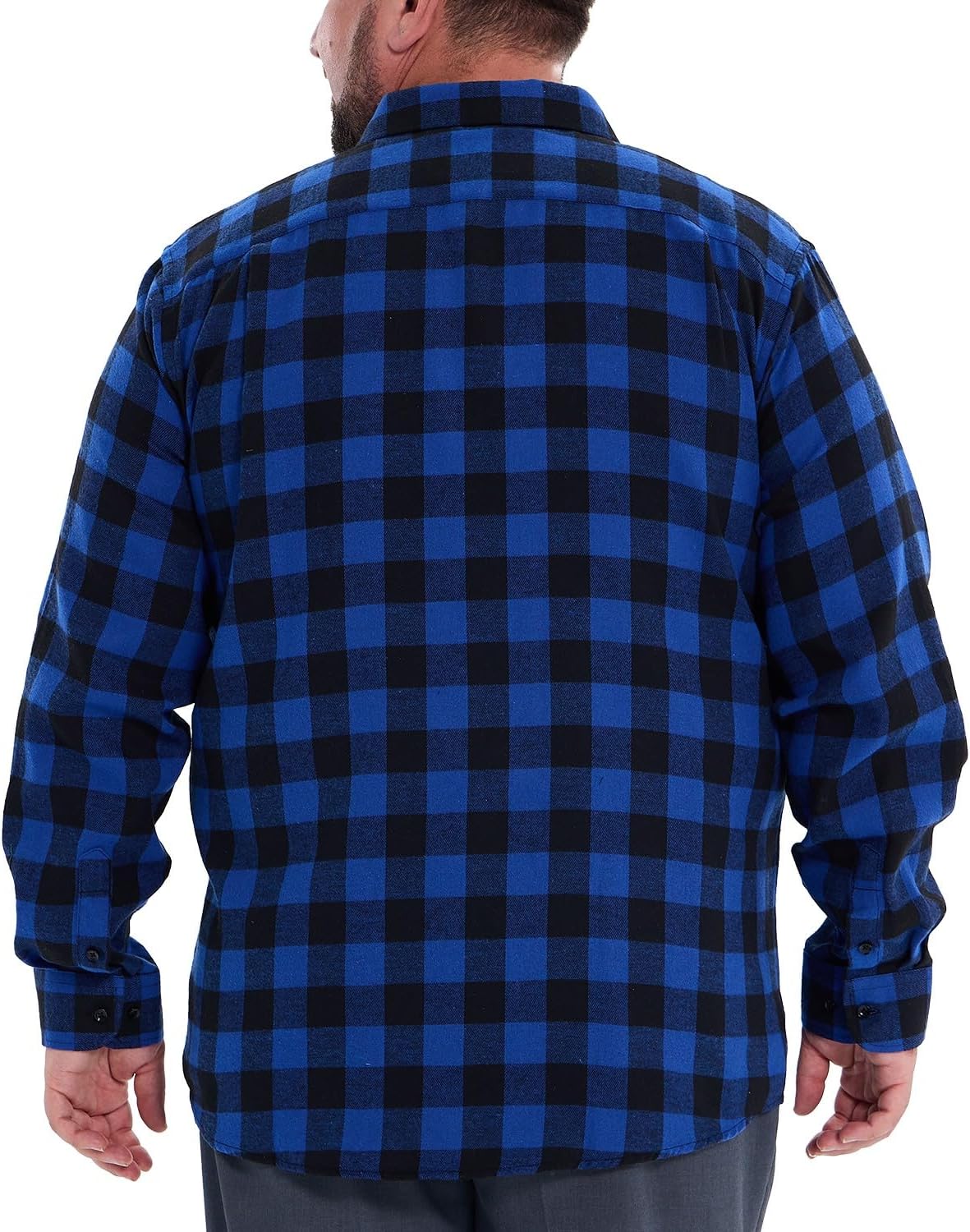 Flannel Shirt for Men Big and Tall (Size XL-6XLT) Button Down Long Sleeve Plaid Shirts Mens Casual Daily Fall Shirts - Image 2