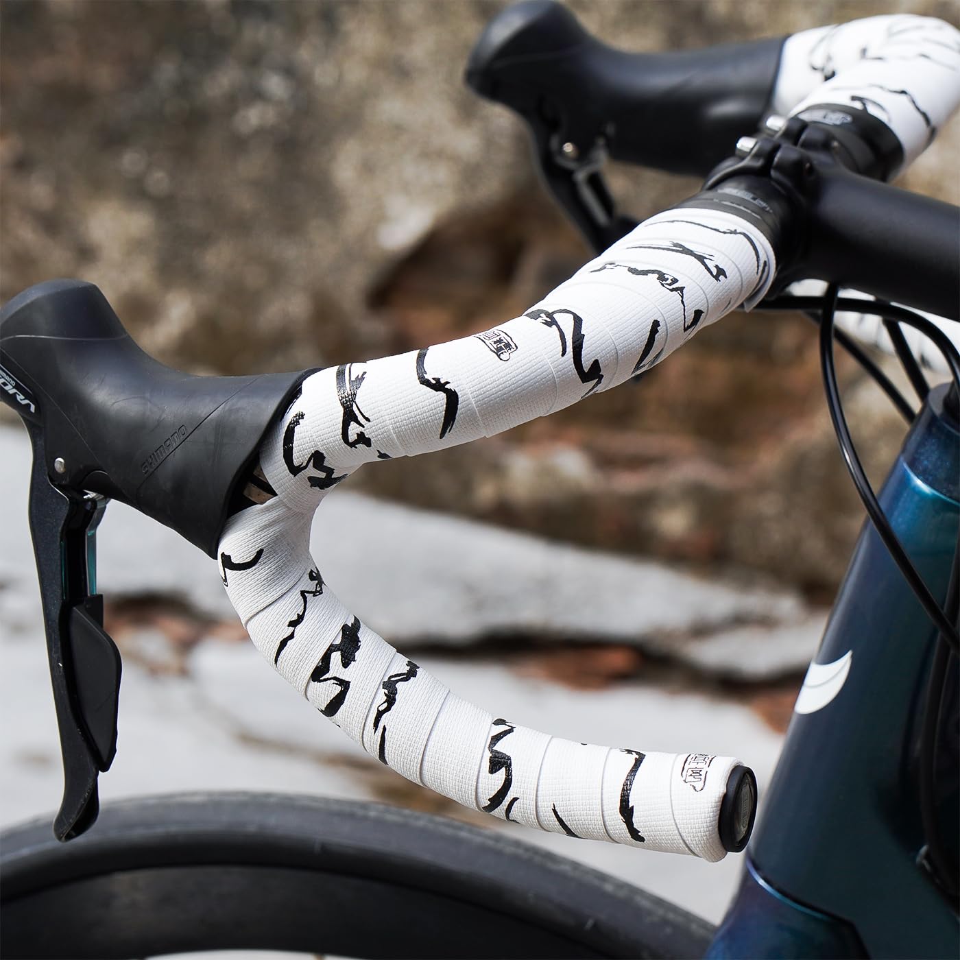 Nastro per manubrio di bici CNC, nastro per manubrio della bicicletta, lunghezza: 1980 mm, larghezza: 30 mm, spessore: 3 mm, superficie del nastro per manubrio da ciclismo su strada, in silicone PU