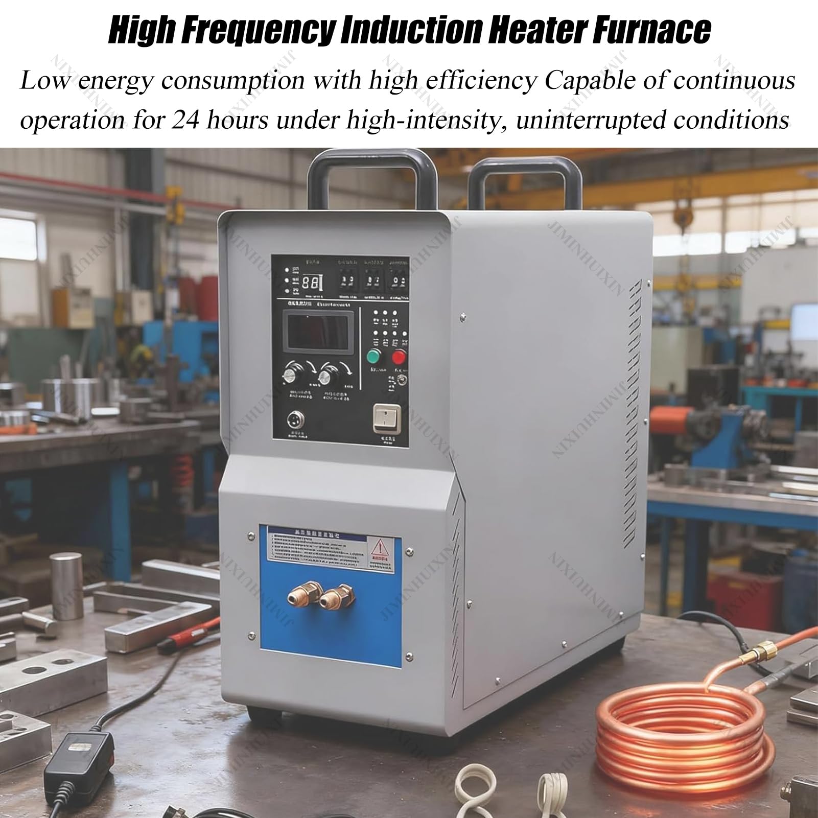 Zgrzewarka indukcyjna HF, generator grzewczy 15KW 110V/220V - piec 30-100KHz do obróbki cieplnej (spawanie, hartowanie, wyżarzanie, lutowanie) - 2 szpule