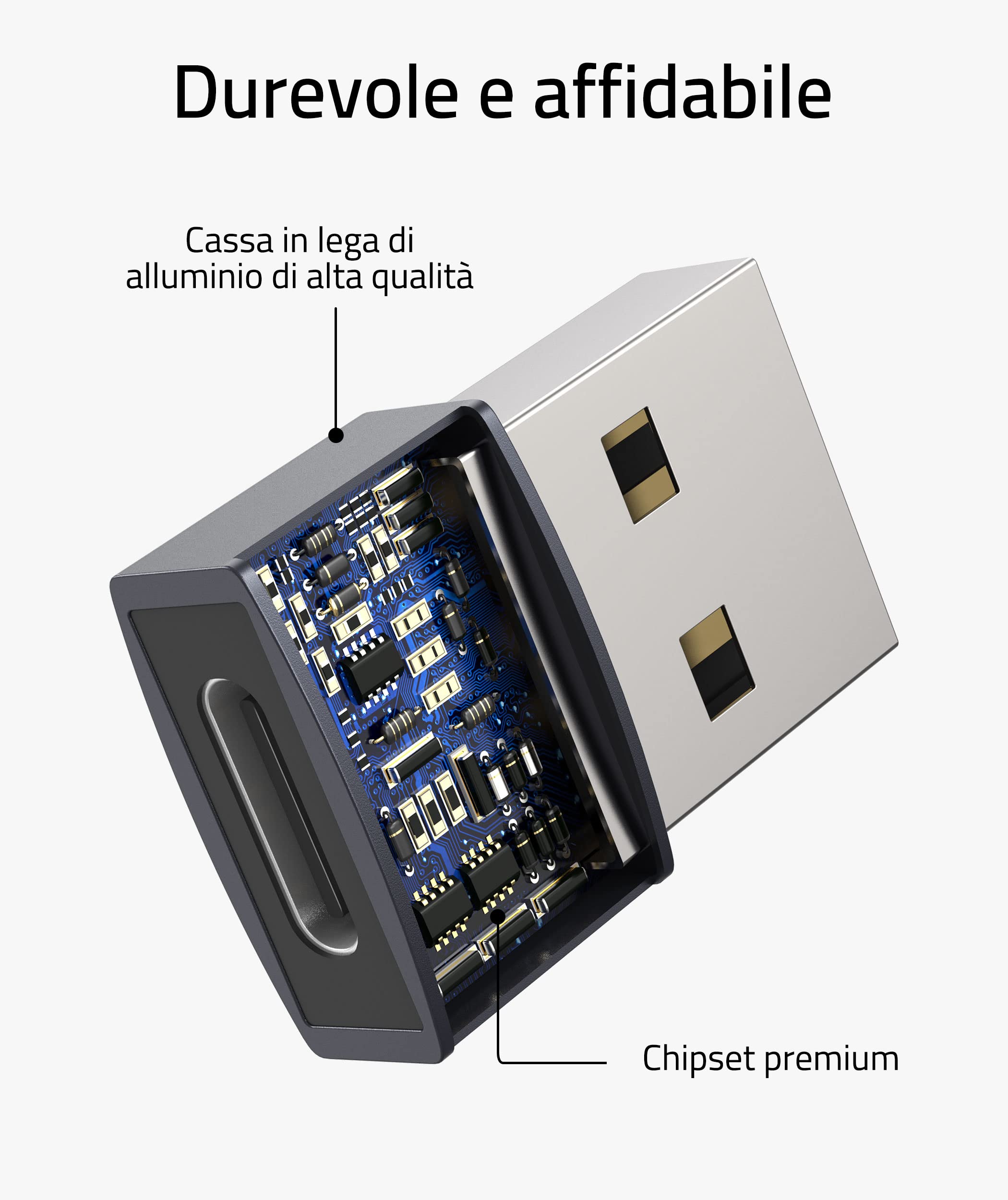 Syntech - Adattatore USB C femmina a USB maschio (3 pezzi), convertitore da tipo C a USB A, compatibile con iPhone 12 13 14 15 Pro Max, computer portatili, Caricabatterie, Samsung Galaxy