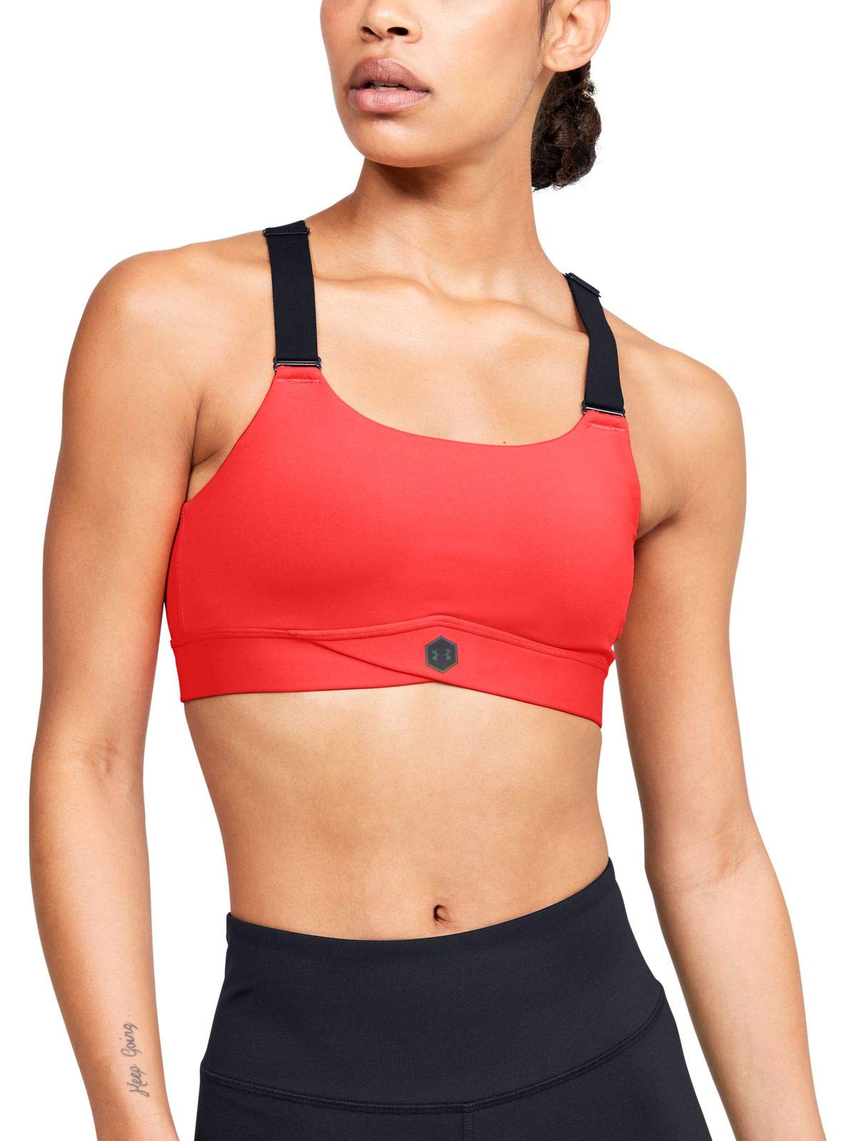 Under Armour Women's UA Rush Mid Sports Bra Sujetador Deportivo para Mujer con Tejido Súper Sedoso Mujer