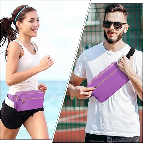 Miniatura 9 de CXWMZY Riñoneras para mujeres y hombres, riñoneras con múltiples bolsillos, gran capacidad, linda riñonera casual para Disney, viajes, compras,