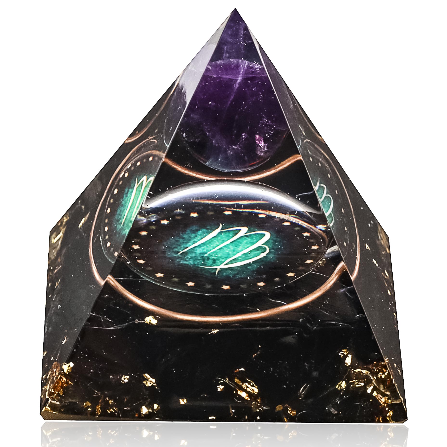 12 Zodiac Orgone Crystal Pyramid