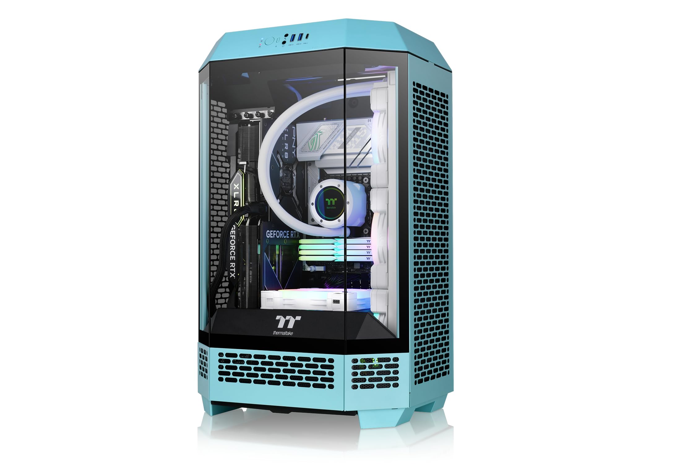 Thermaltake The Tower 300 | Micro Tower Case | Turquoise — view 8
