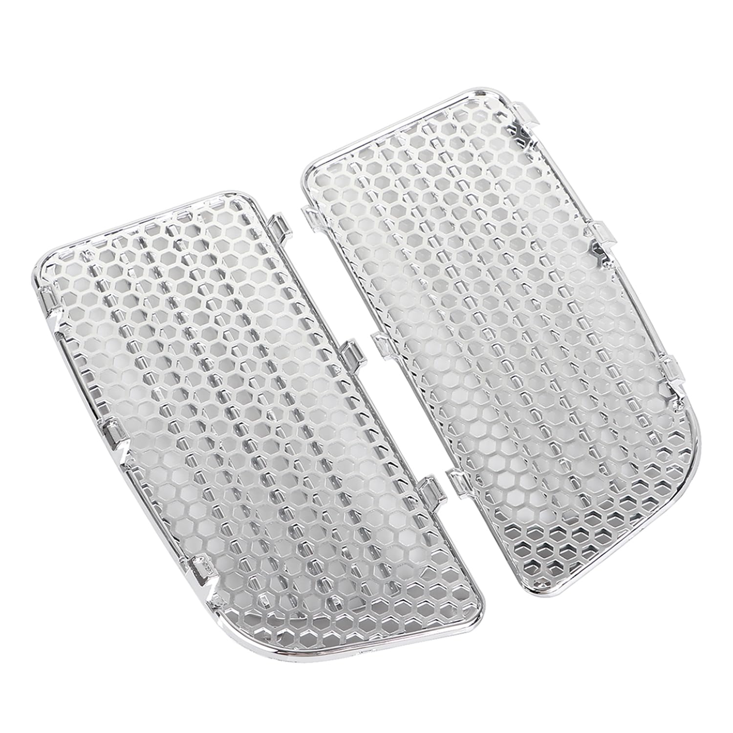 Moto Grilles de radiateur chromées Cache carénage inférieur Compatible Avec Harley Ultra Limited FLHTK 2014-2023 Road Glide Ultra FLTRU 2016-2023 Tri Glide Ultra FLHTCUTG 2014-2019.
