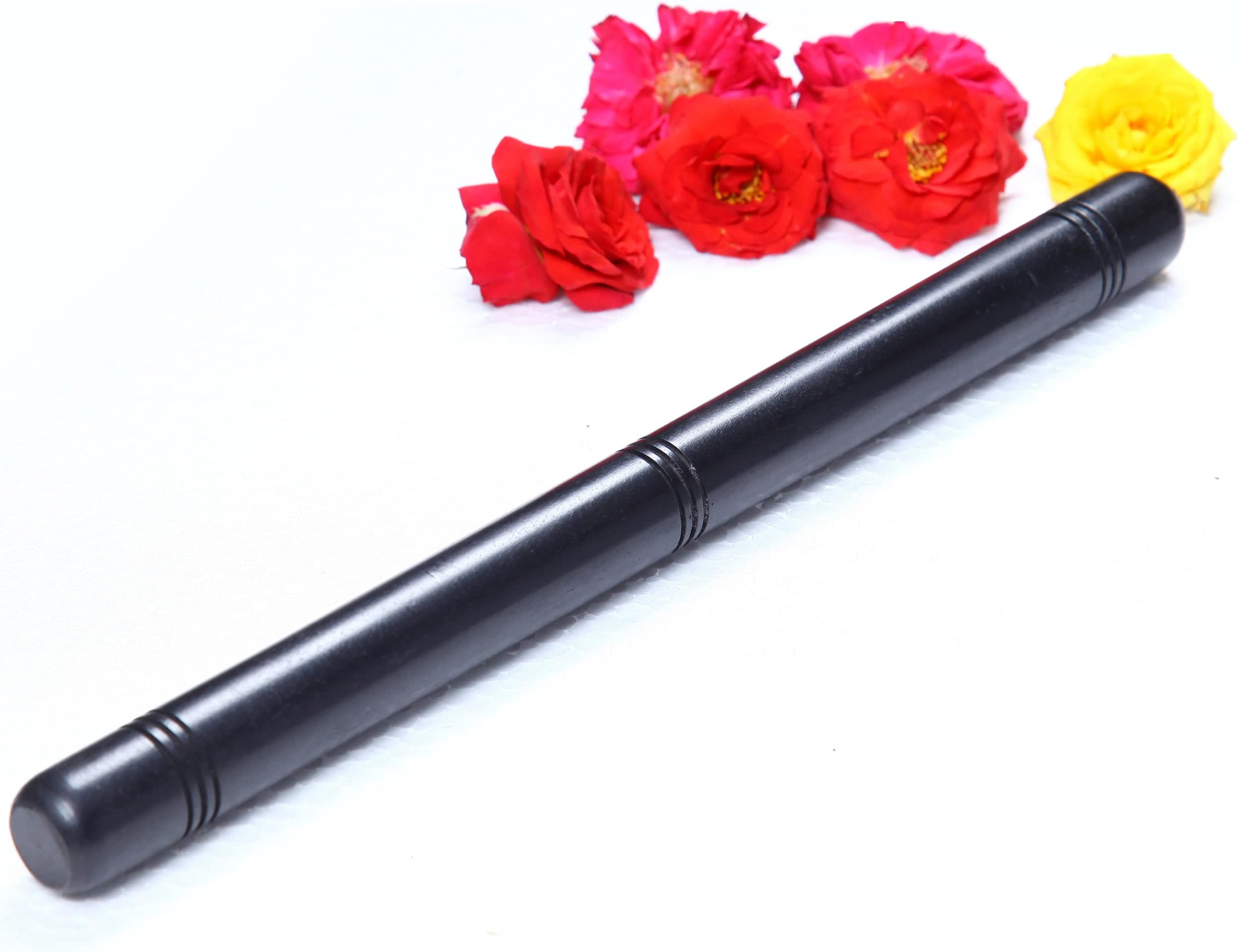 100% Natural Unpolished Karungali Kattai Stick (Ebony Wood Stick) Karungali Stick for Puja (12 Inches)