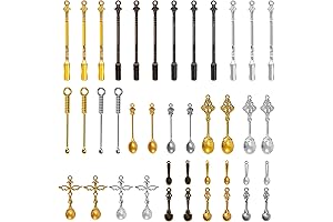 Anglecai 40 Pieces Mini Shovel Medicine Spoon