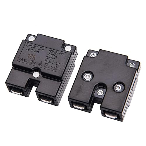 Miniatura 2 de weelye 2 unids 18A 125/250Vac 50Vdc relé de reinicio automático interruptor térmico disyuntor protector de sobrecarga de corriente para niños montar