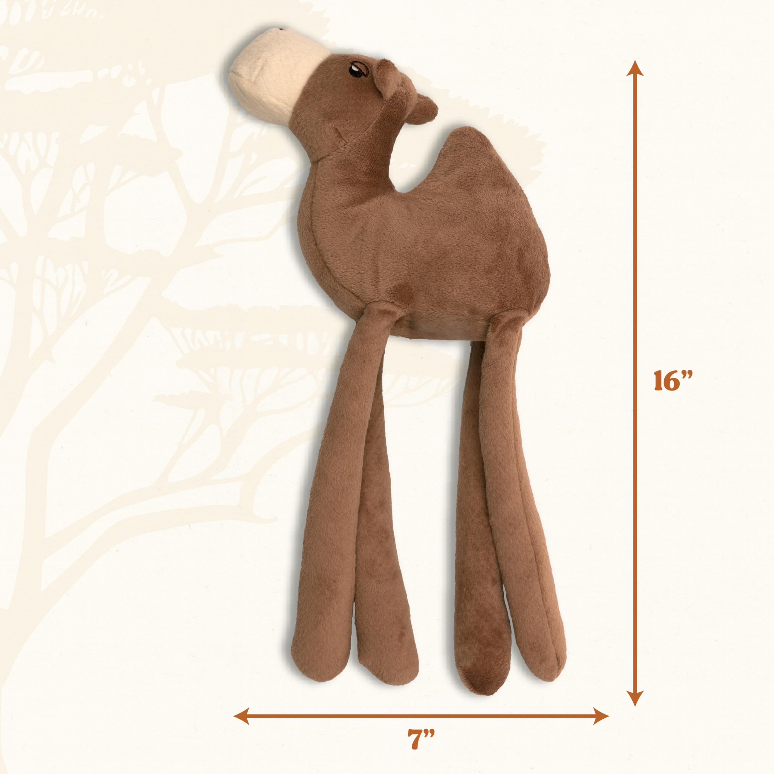 Hundespielzeug | Plüschkamel für Hunde | Umweltfreundliches Spielzeug aus ungiftigen Materialien