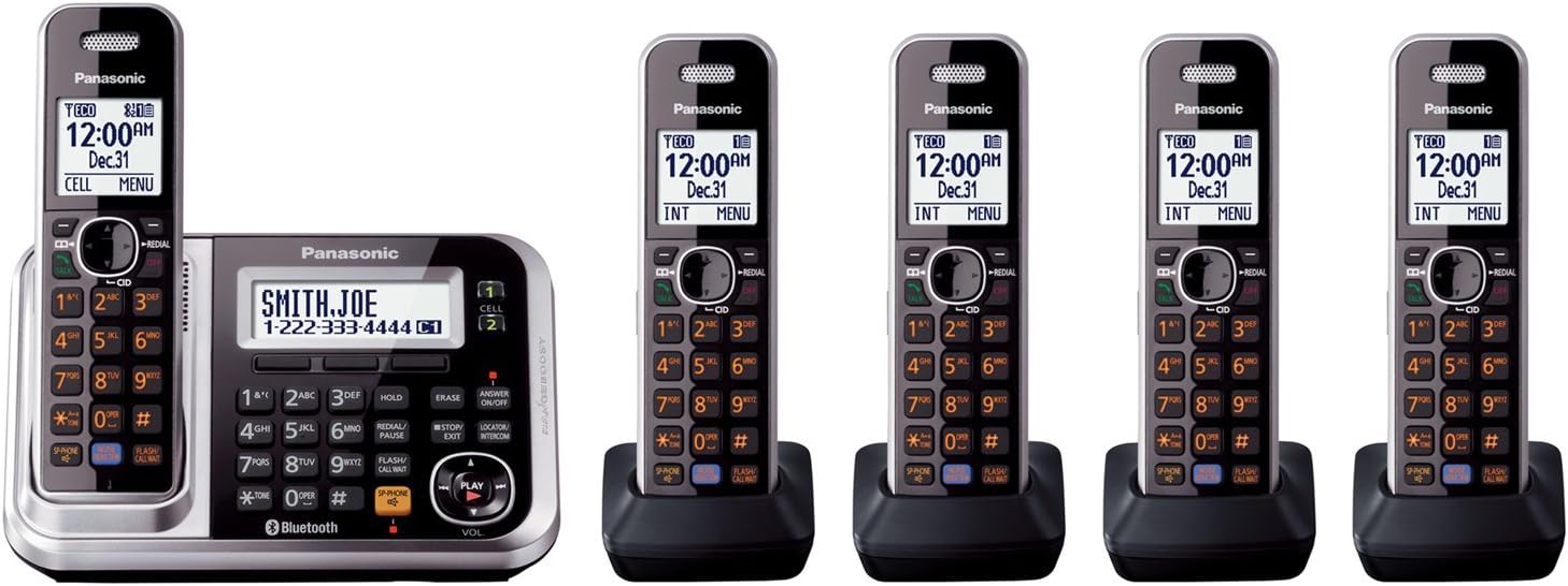 Panasonic Link2Cell KXTG7875S DECT 6.0 1Line Bluetooth