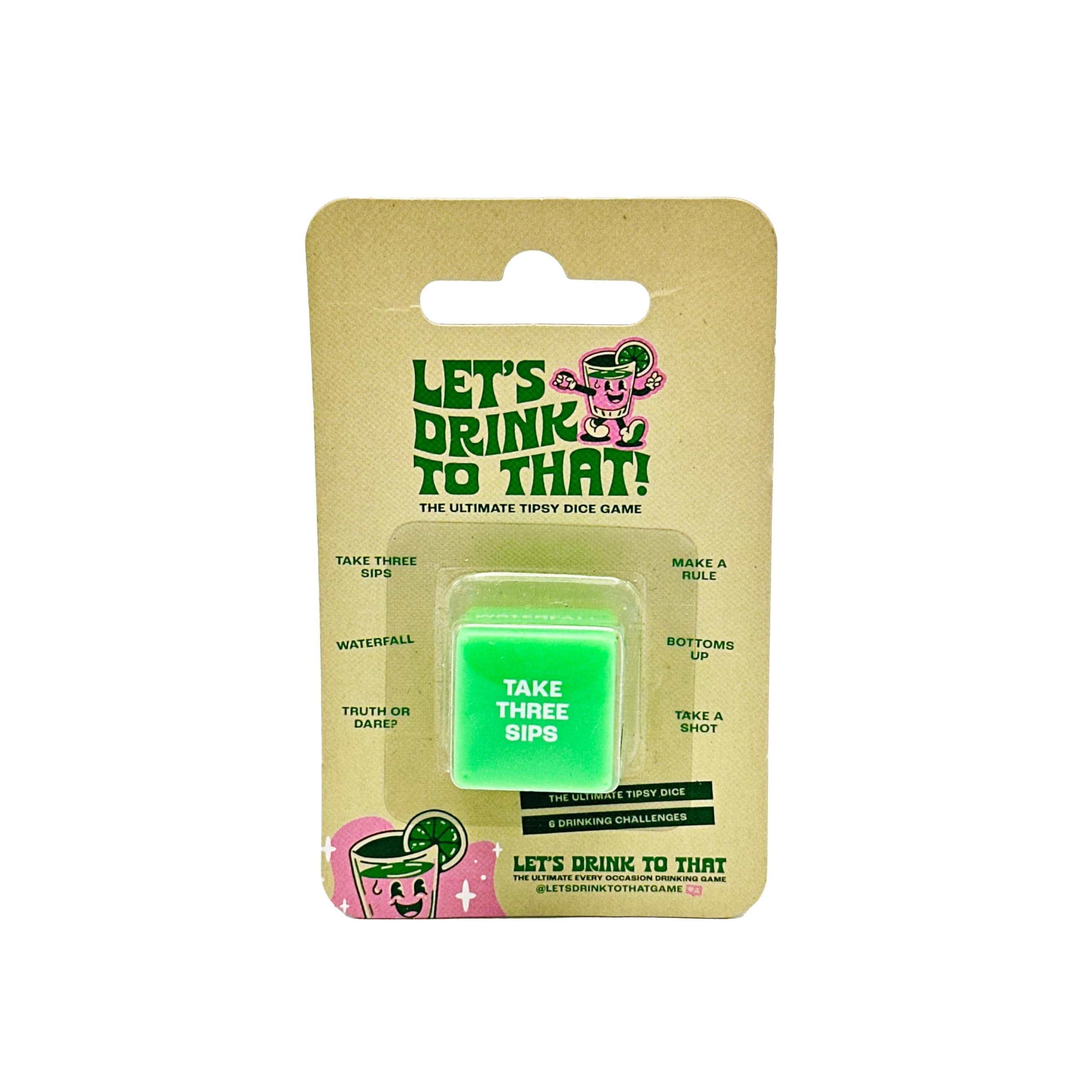 Island Dogs Let's Drink to That - Drinking Dice - The Ultimate Tipsy Novelty Dice Drinking Game