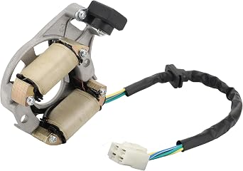 Magneto Stator 2 Coil Corrosion and Moisture Resistance motor stator diamete Compatible with 50cc 70cc 90cc 110cc 125cc Moped ATV 4 Wheeler Quad Dirt Pit Bike Go Kart Mini-Choppers Motorcycle