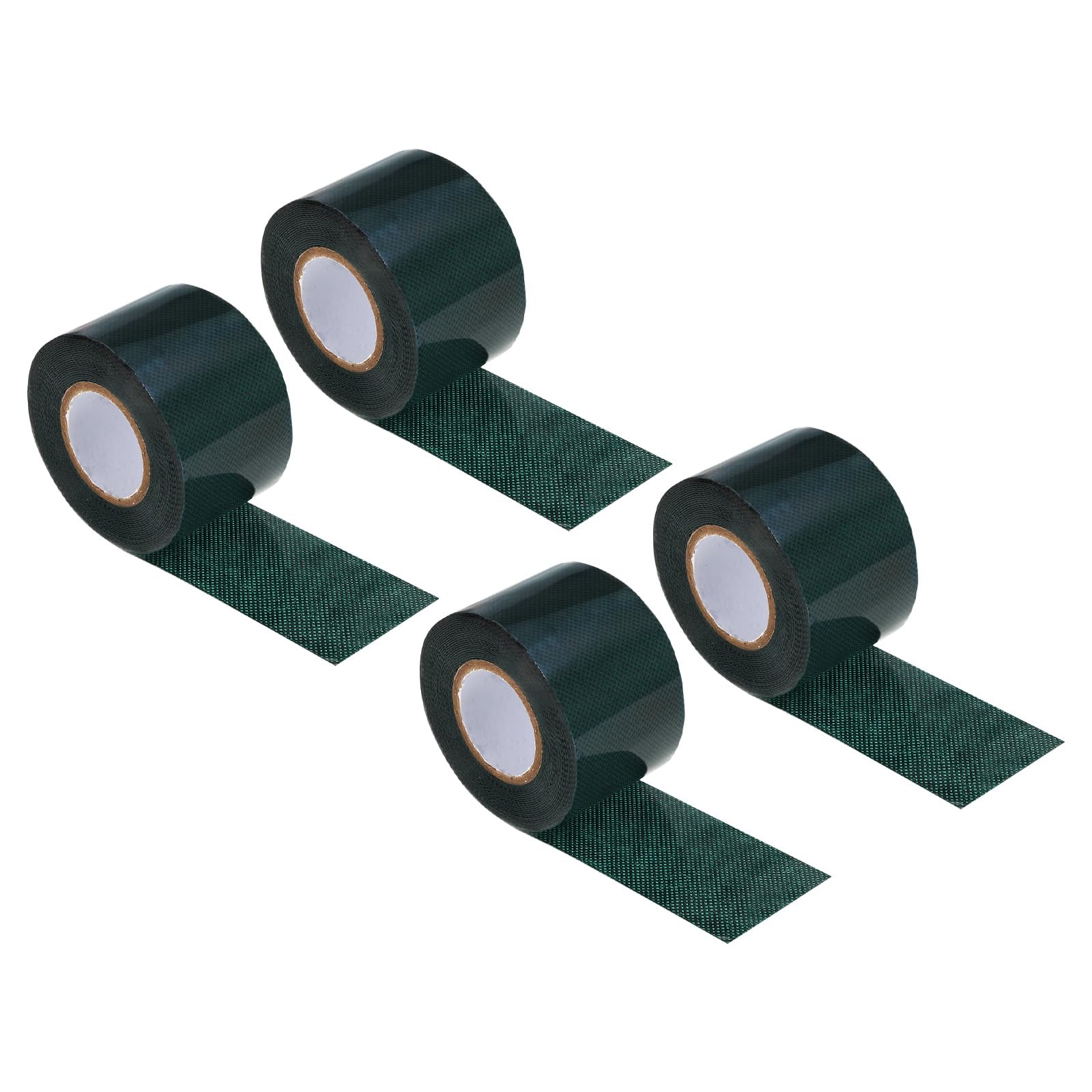 PATIKIL Gazon Ruban 2" x16 Ft, 4 Paquet Double Face Auto-Adhésif Adhésif Artificiel Herbe Couture Ruban pour Jardin Pelouse Jointage Intérieur Extérieur Moquette Tapis, Vert
