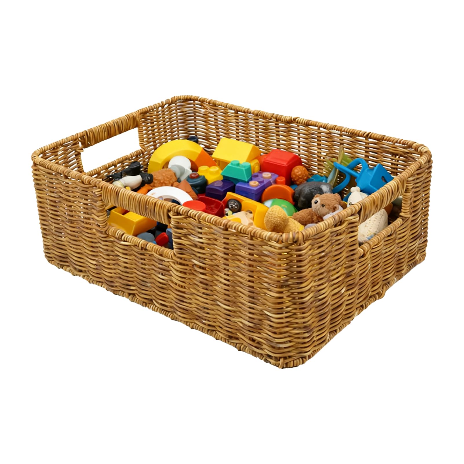 Canasta rústica para el baño y cocina ideal para guardar toallas y snacks