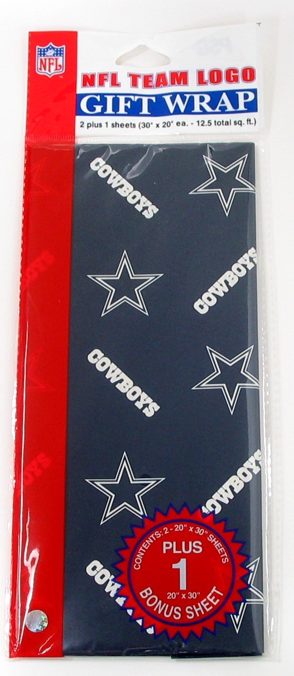 NFL Dallas Cowboys Wrapping Paper Amazon.in Home & Kitchen