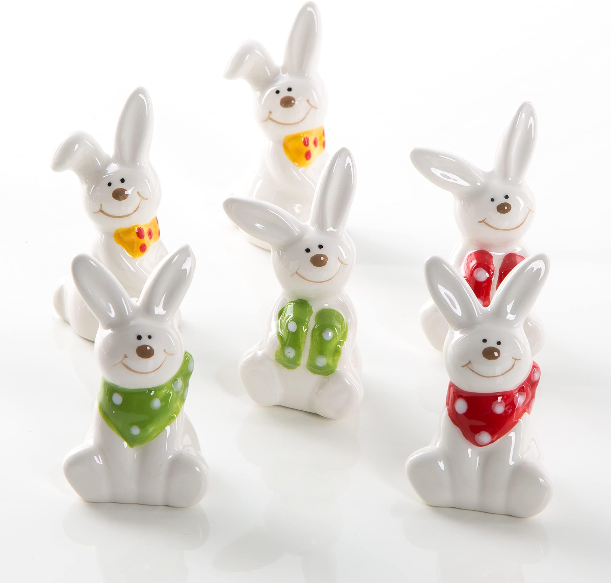 Logbuch-Verlag Pilz Figuren Set - 4 Bunte Waldpilze 5x7cm Herbstdeko