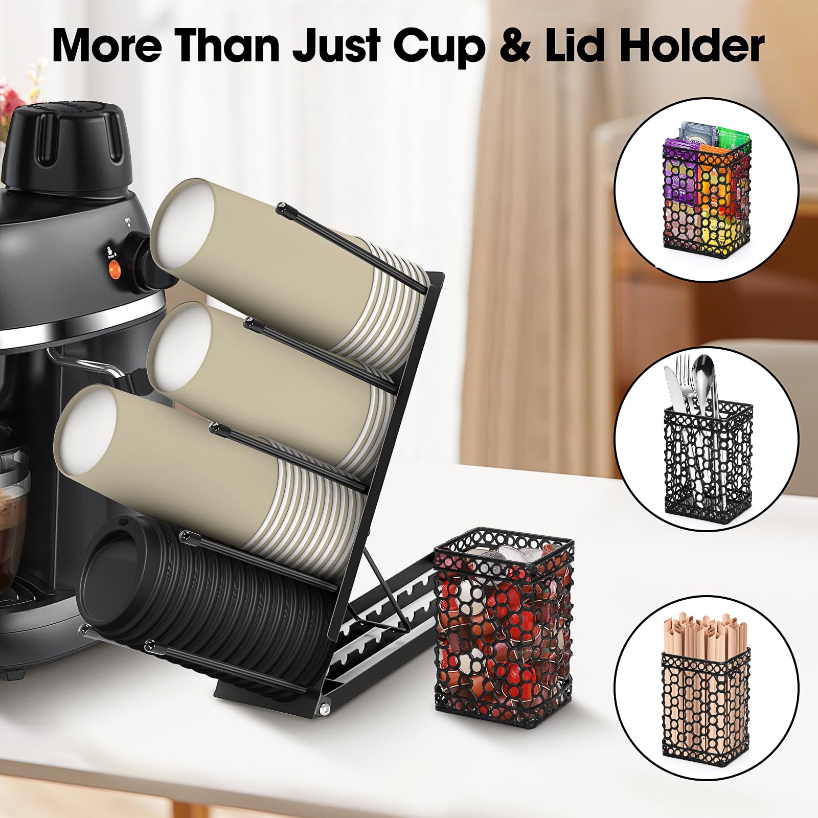 Dispenser Per Bicchieri Di Carta - Organizzatore Da Piano Di Lavoro Per Ufficio E Casa