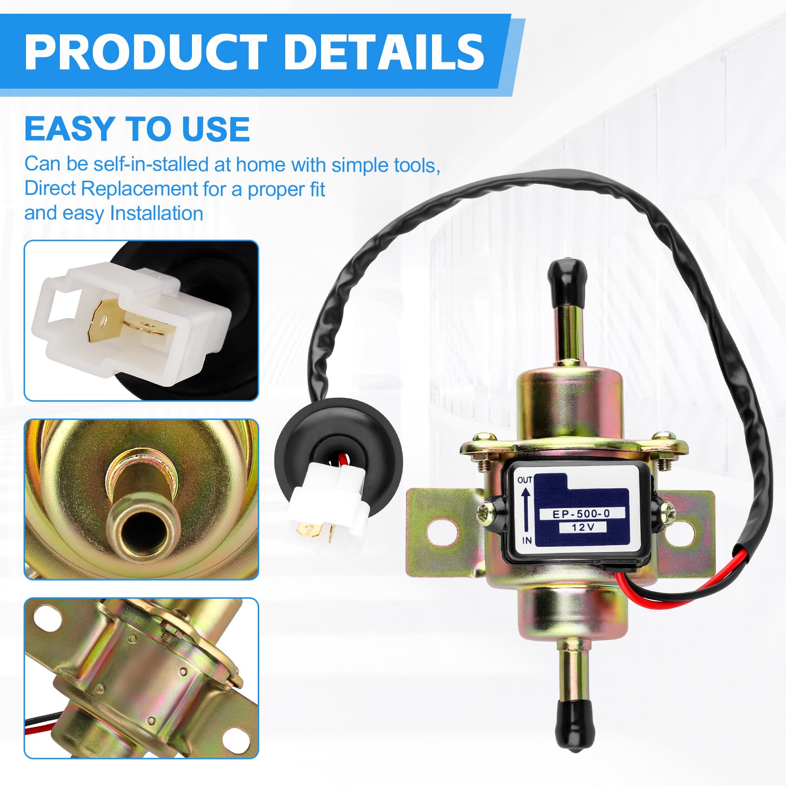 Amazon.com: EP-500-0 Fuel Pump Electrical Replacement for 12585