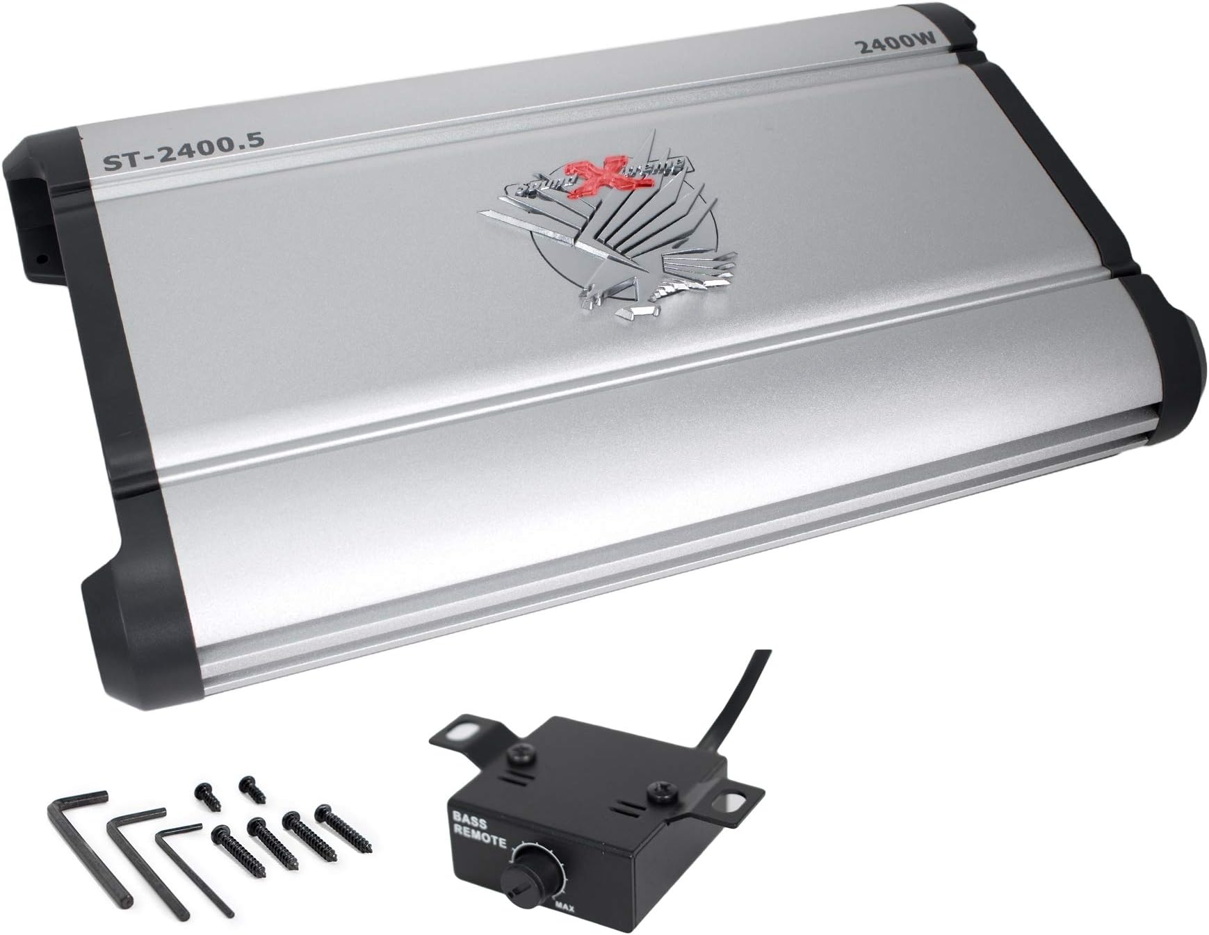 ST-2400.5 Five Channel Amplifier 2 Ohm Stable 2400W w/ Remote Subwoofer Level Control
