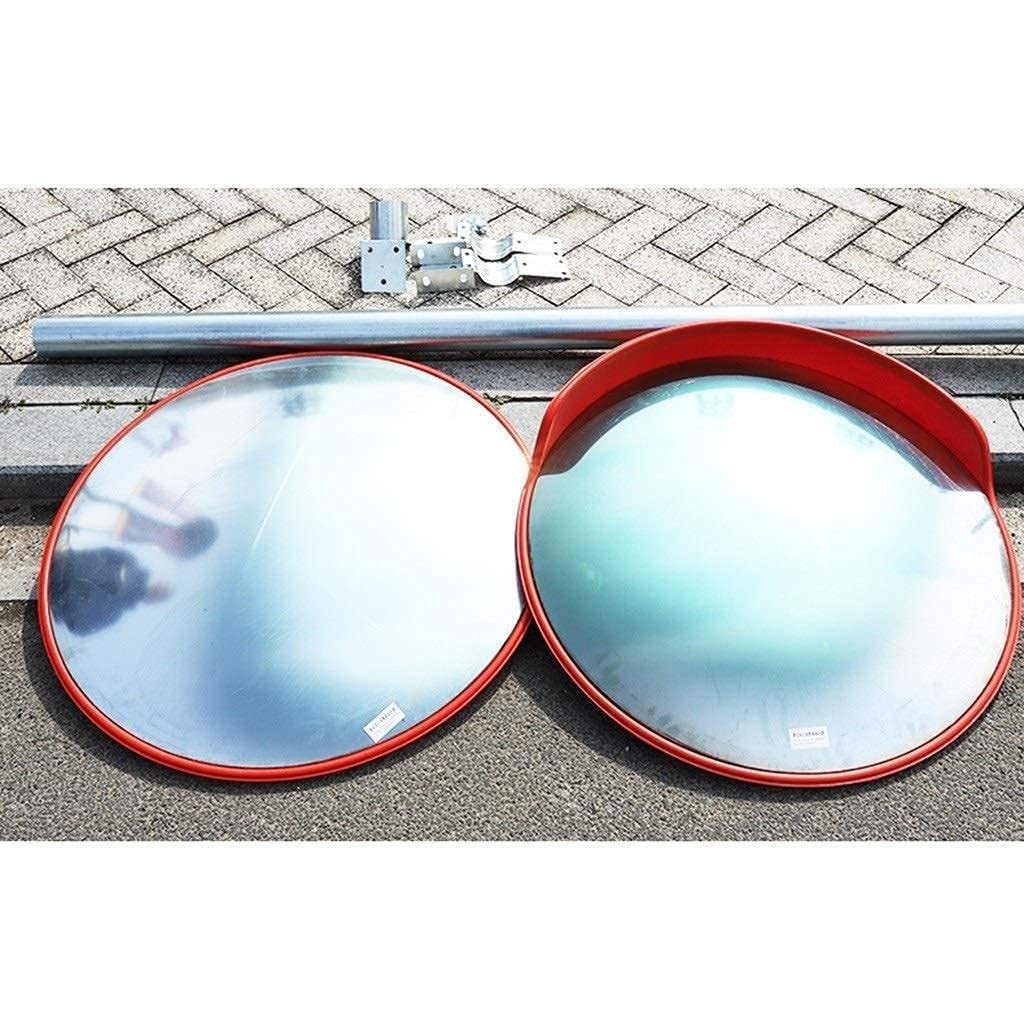 Espejo de Seguridad para tráfico, Duradero, Convexo, retrovisor cónico para vehículos Espejo Convexo Adecuado para Varios Cruces de 80 cm (Color: B, Altura: 80 cm)